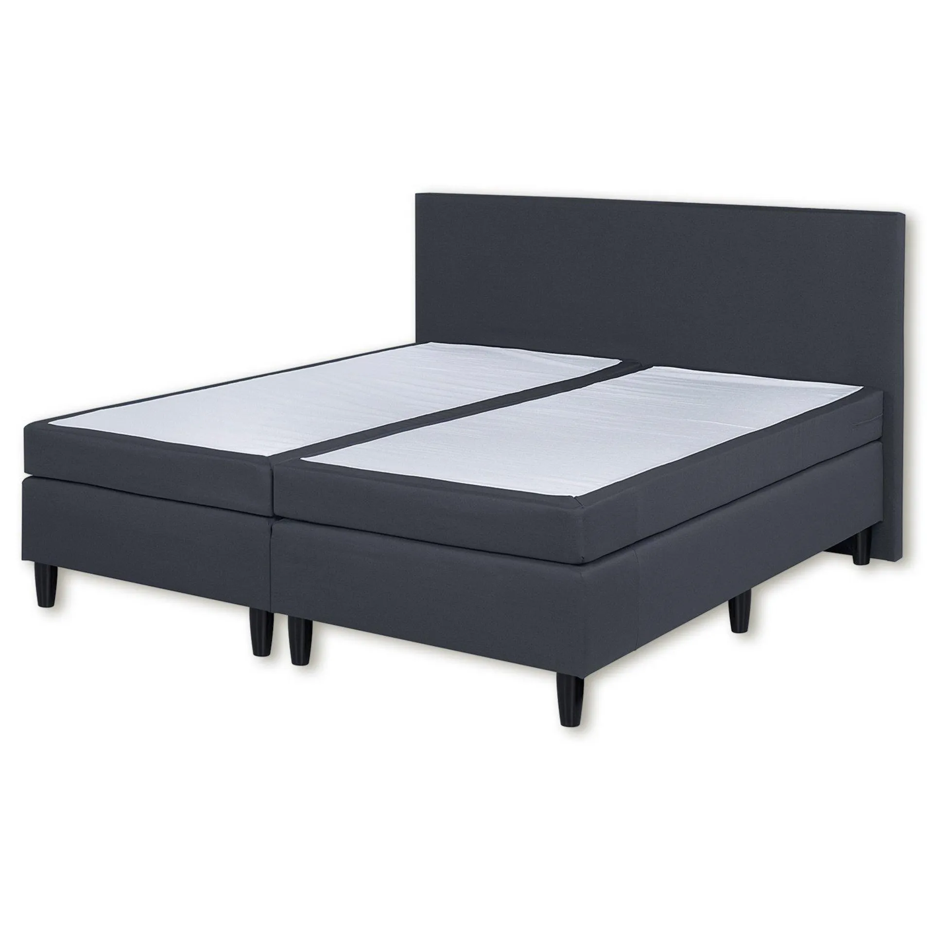 Boxspringbett - anthrazit - Federkern - H2 - 180x200 cm