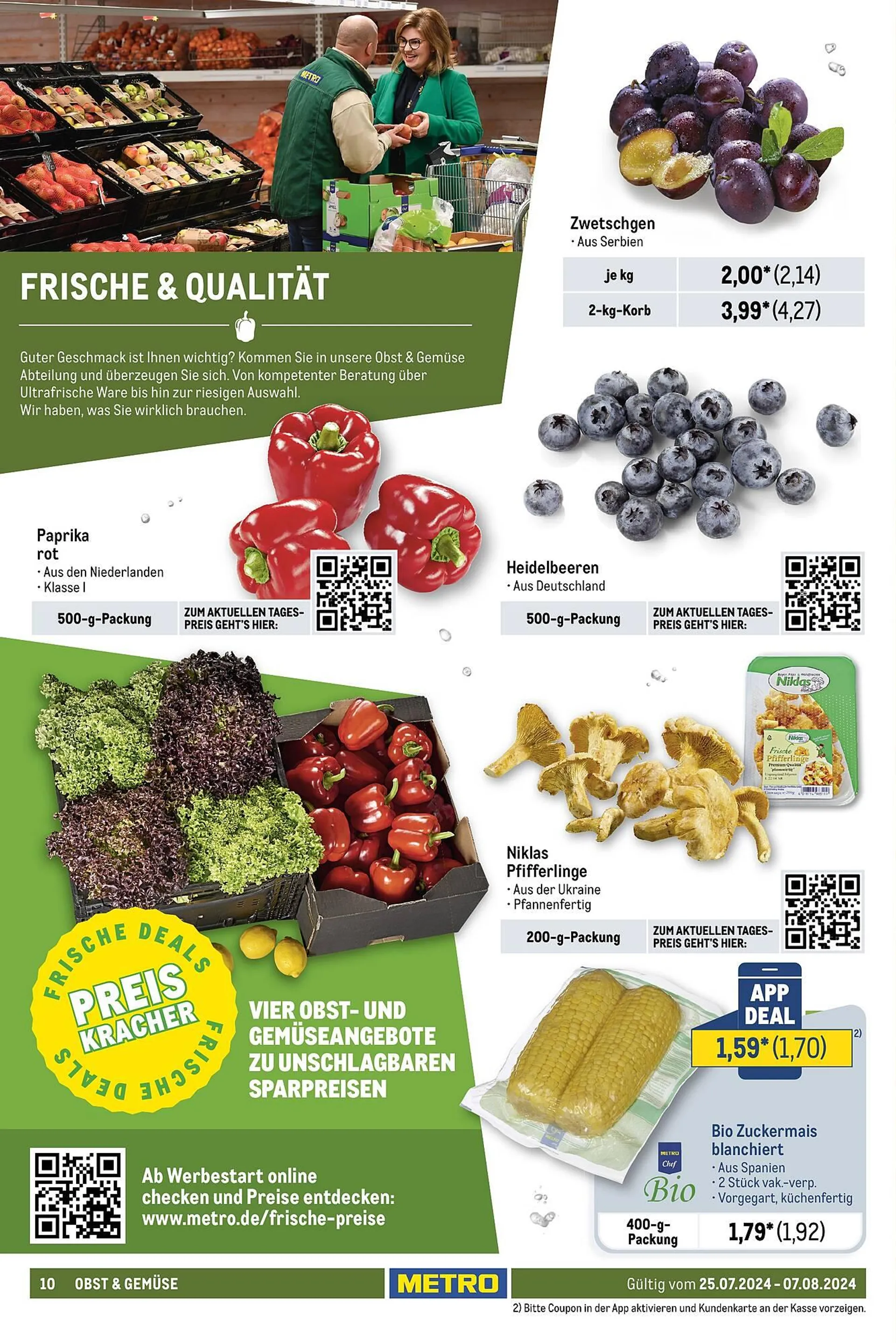 METRO Prospekt - Food & Nonfood von 25. Juli bis 7. August 2024 - Prospekt seite 10