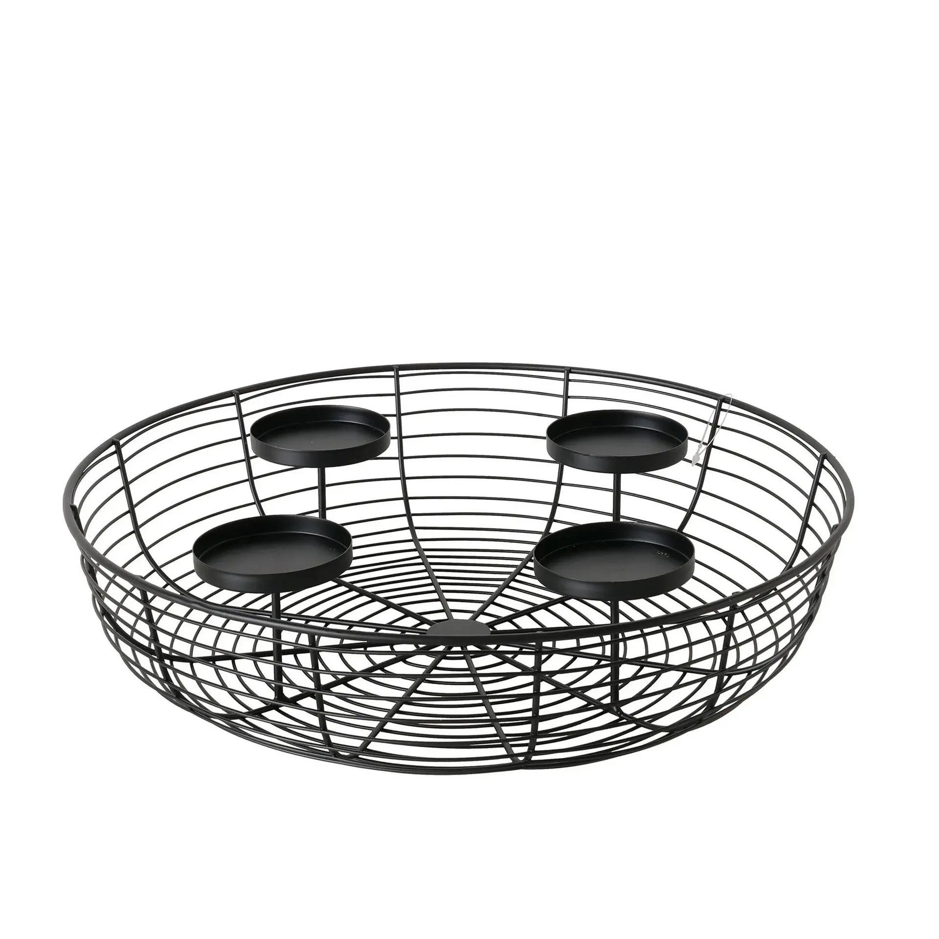 Kerzenleuchter - schwarz - Eisen - Ø 36 cm