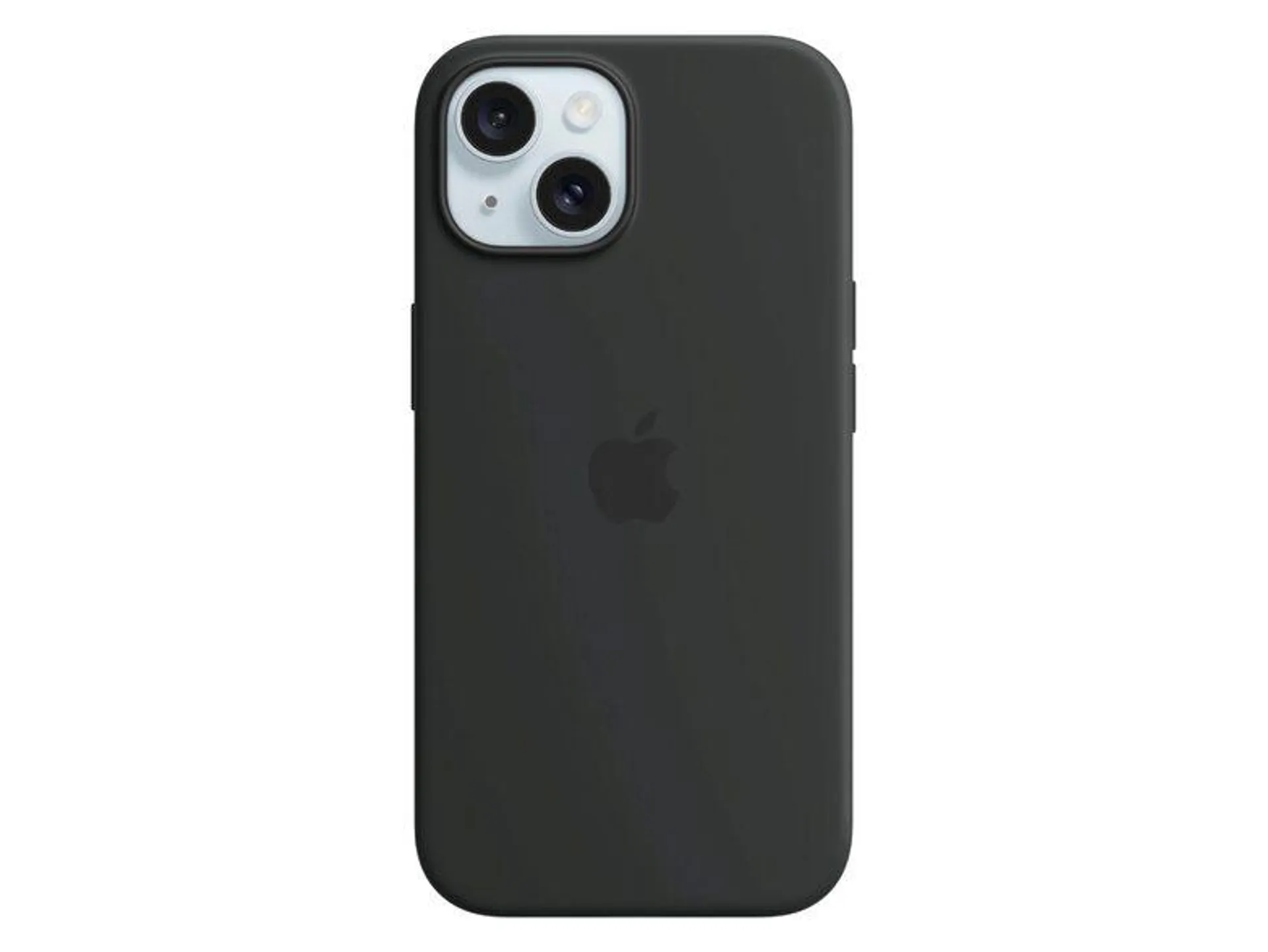 Apple iPhone Silikon Case mit MagSafe, für iPhone 15 schwarz