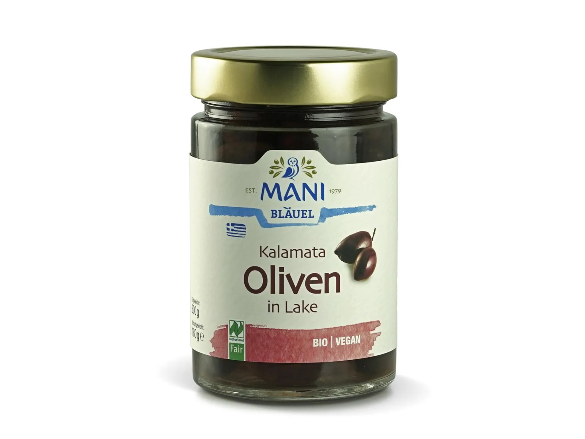 Mani Bläuel Kalamata Oliven in Lake 180g