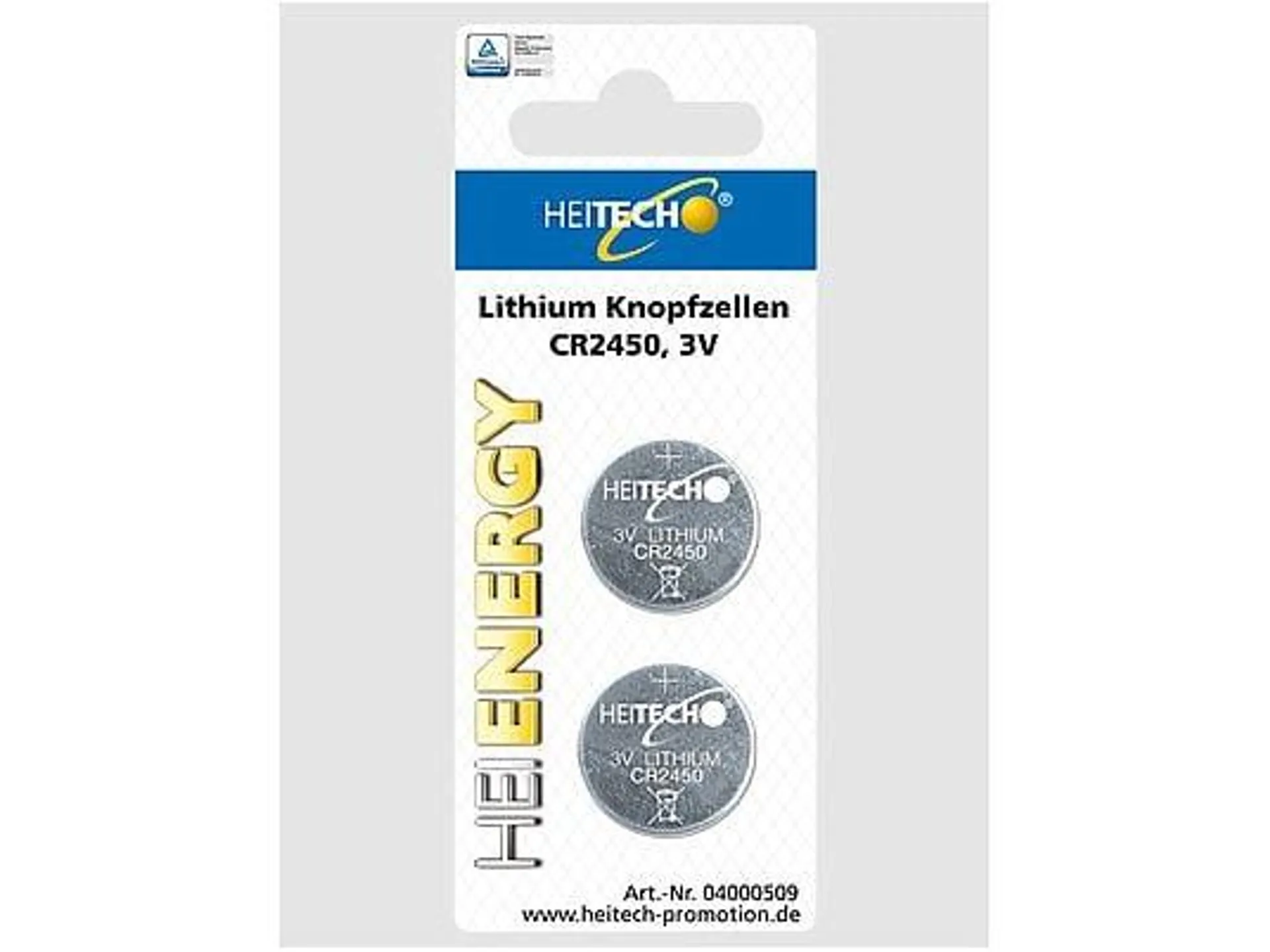 COFI 2-er Pack CR 2450/3V Knopfzelle Knopfzellen