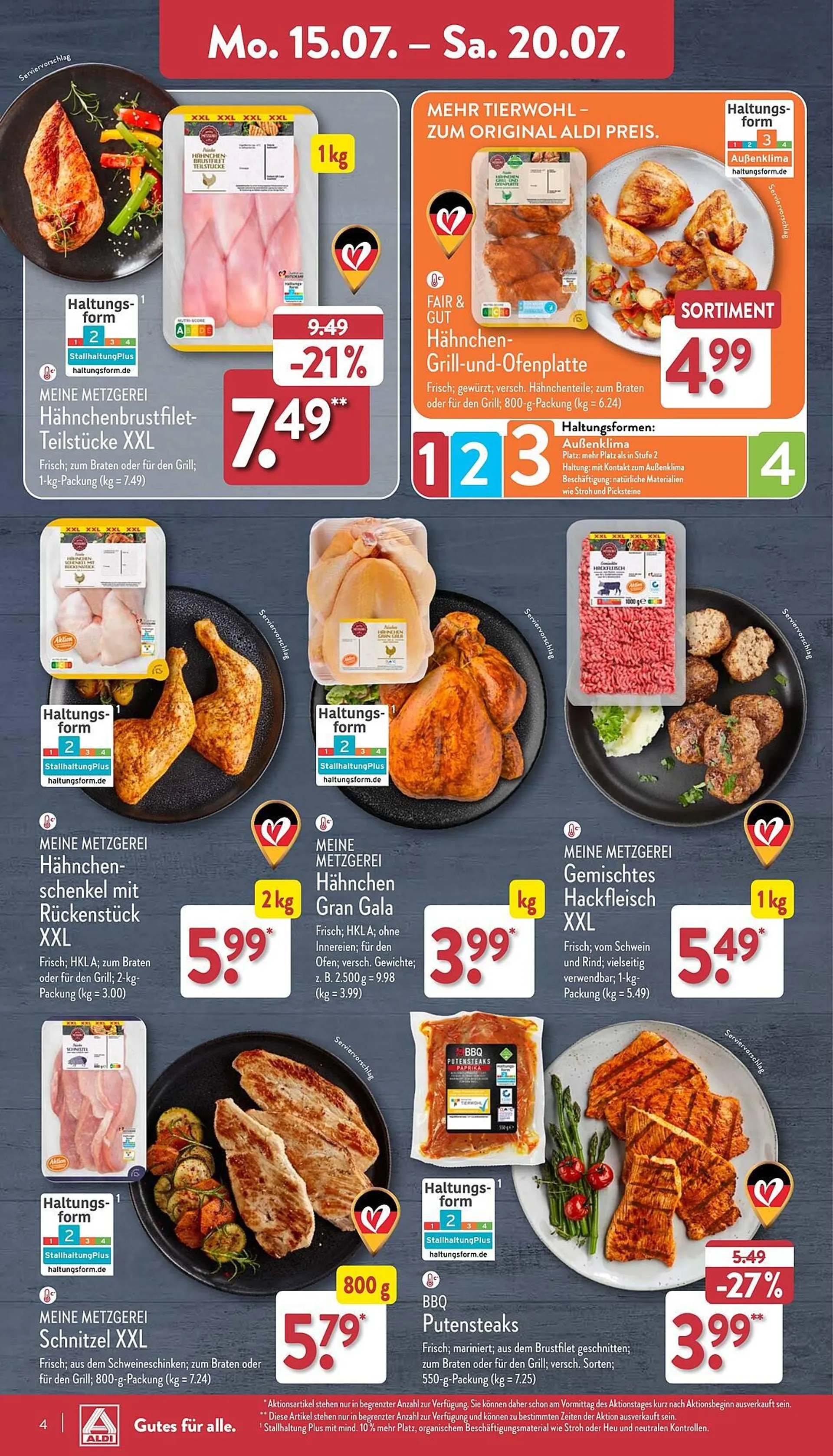 Aldi Nord Prospekt von 15. Juli bis 20. Juli 2024 - Prospekt seite 4