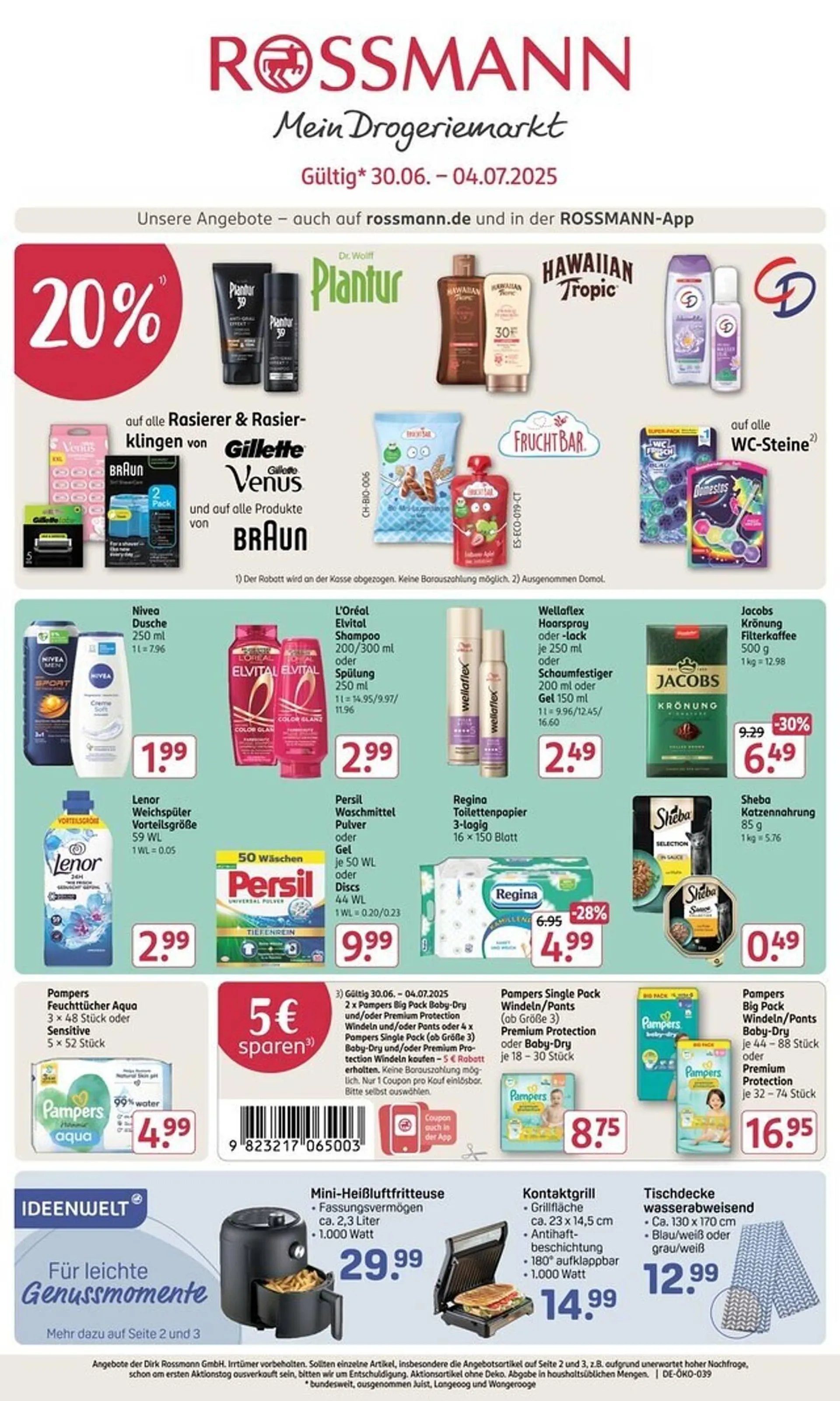 Rossmann Prospekt von 30. Juni bis 4. Juli 2025 - Prospekt seite 1