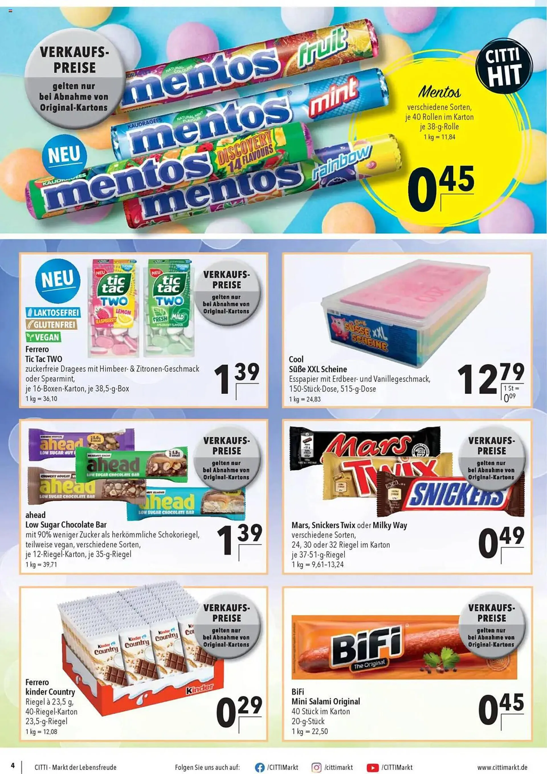 CITTI Markt Prospekt von 7. Mai bis 20. Mai 2025 - Prospekt seite 4