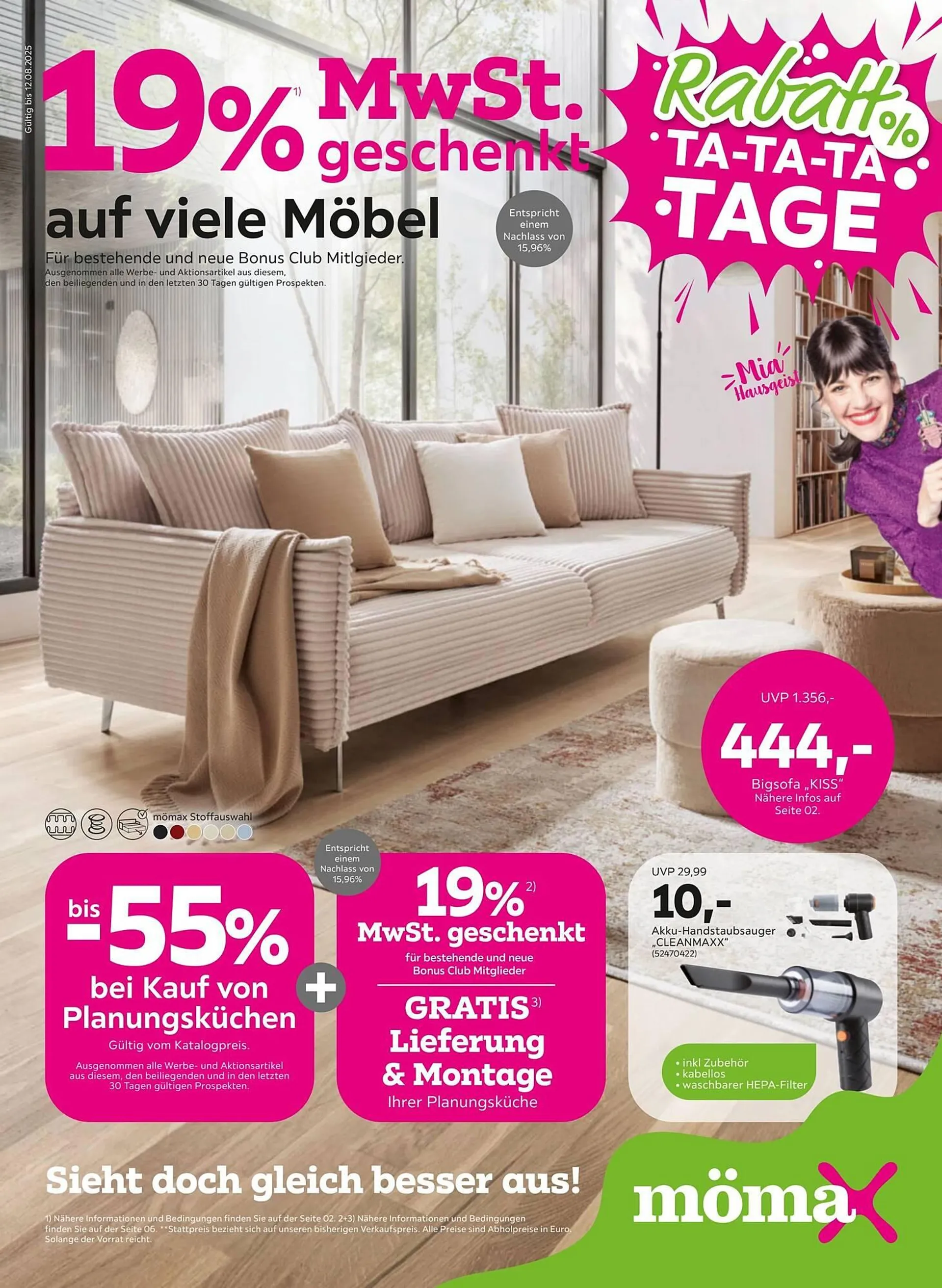 Mömax Prospekt von 4. August bis 13. August 2025 - Prospekt seite 1