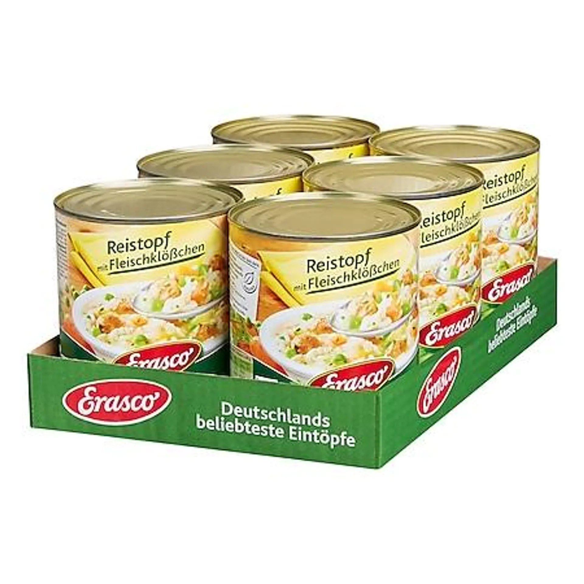 Erasco Reistopf mit Fleischklößchen 800 g, 6er Pack