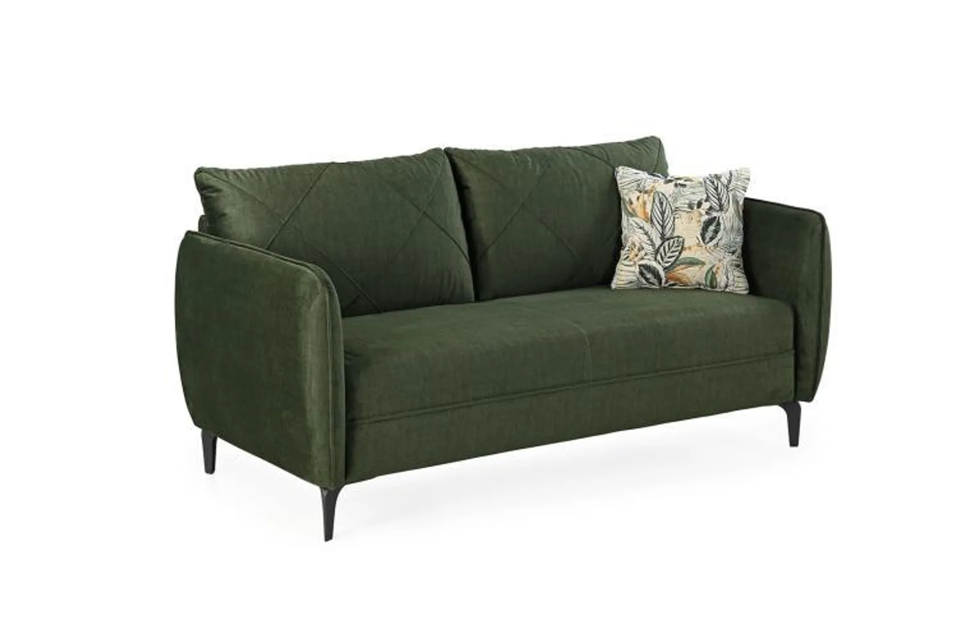 2,5 Sitzer Sofa NOVARA von JOB Velour grün