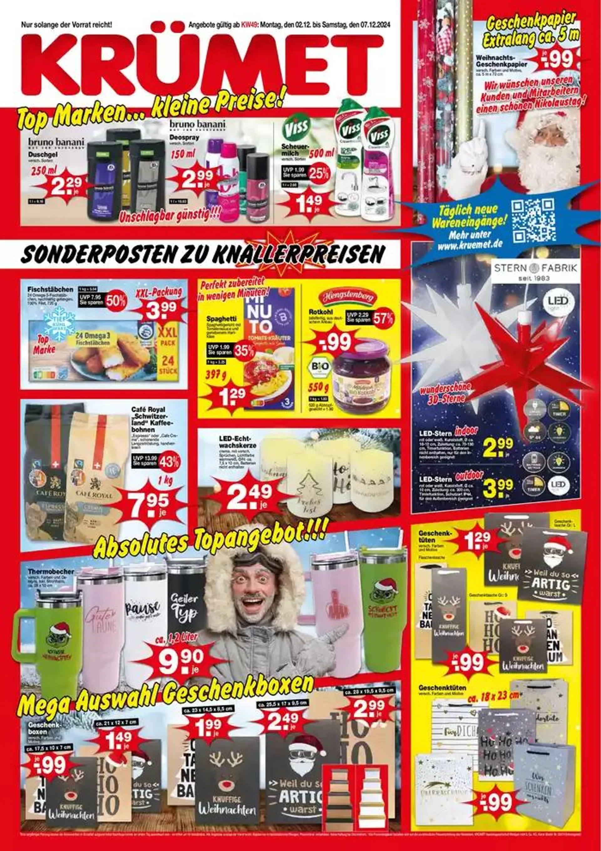 Top Marken ... Kleine Preise! von 2. Dezember bis 7. Dezember 2024 - Prospekt seite 1