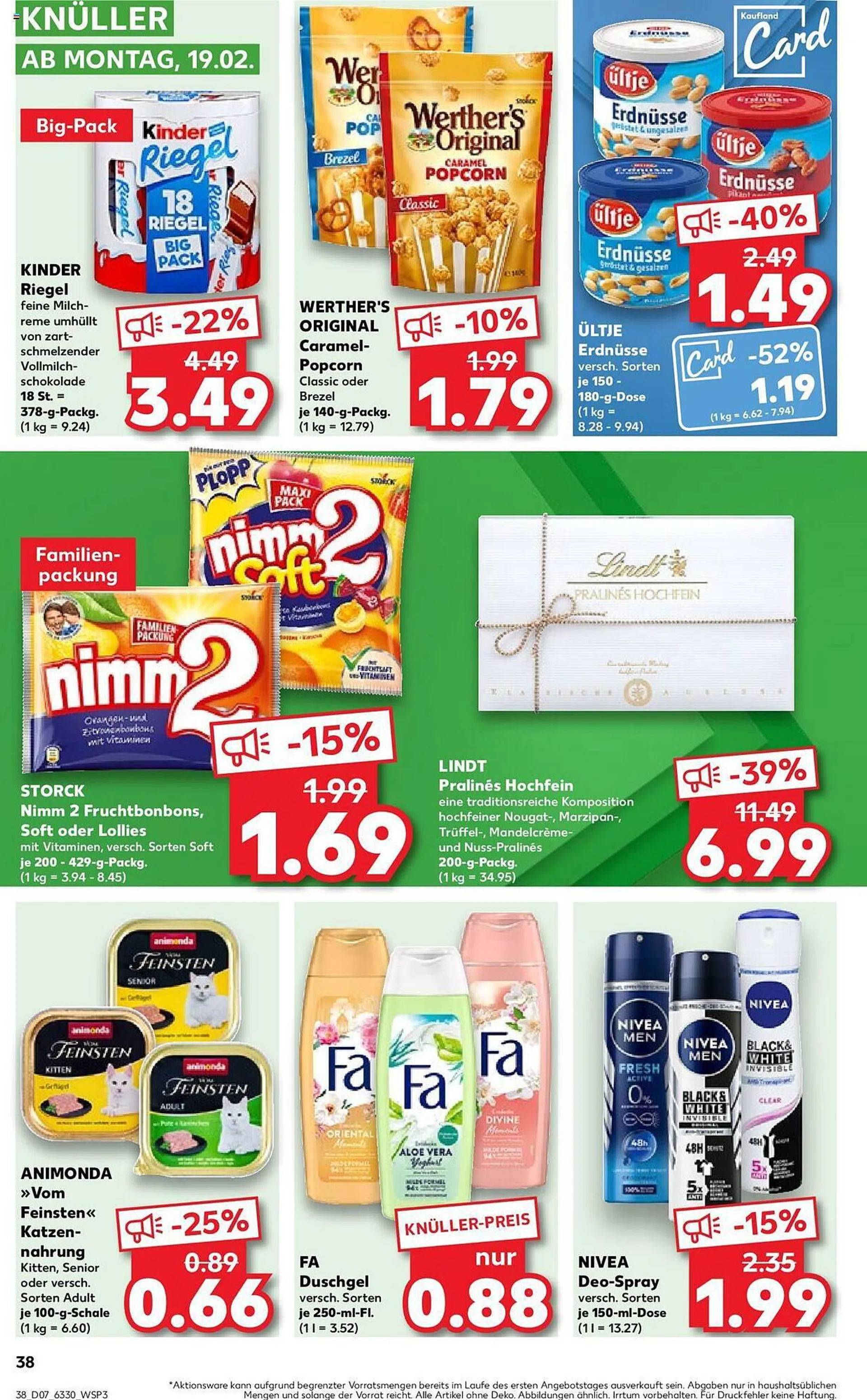 Kaufland Prospekt von 15. Februar bis 21. Februar 2024 - Prospekt seite 38