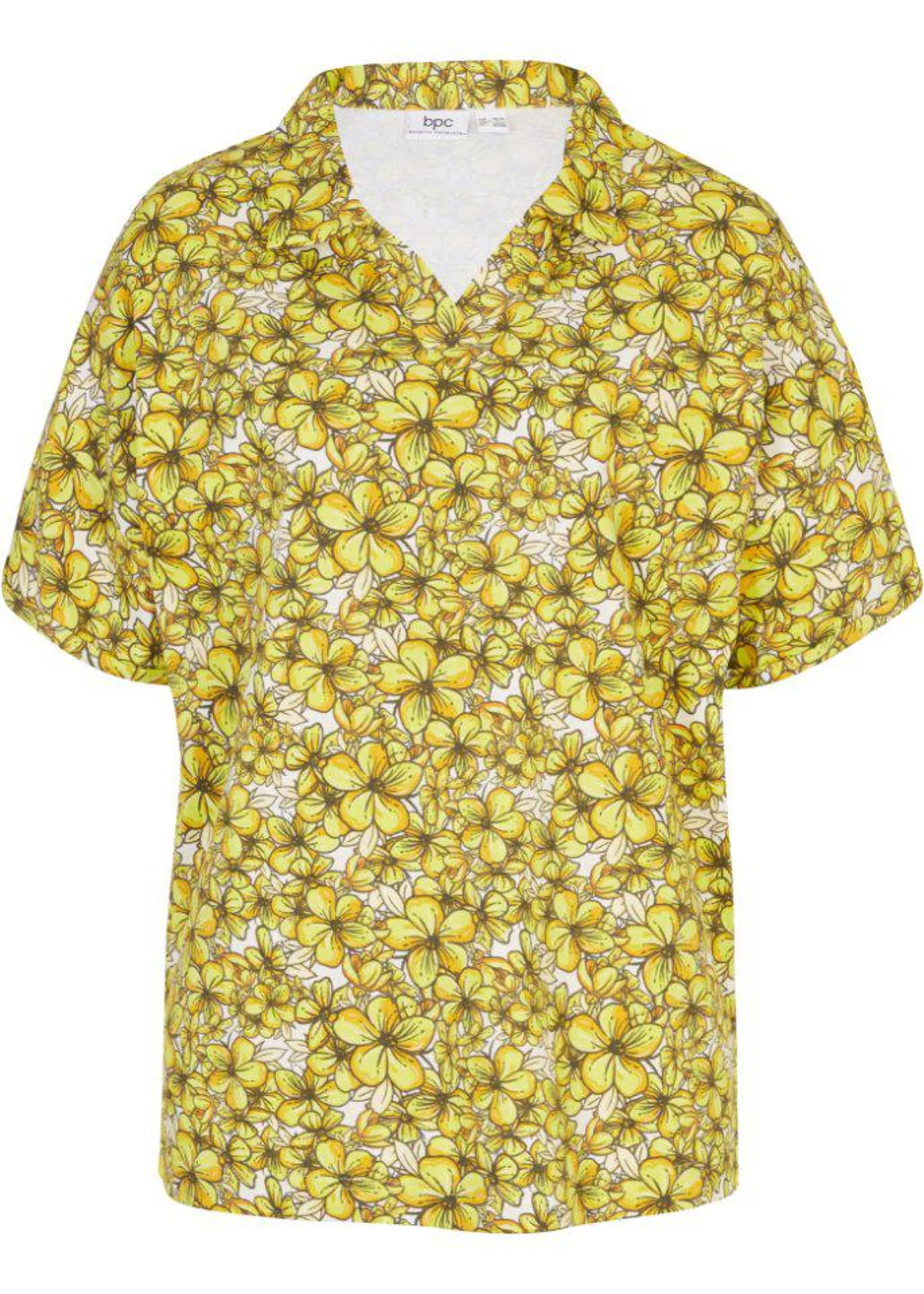 Poloshirt aus schwerer Baumwollware mit überschnittenen Ärmeln