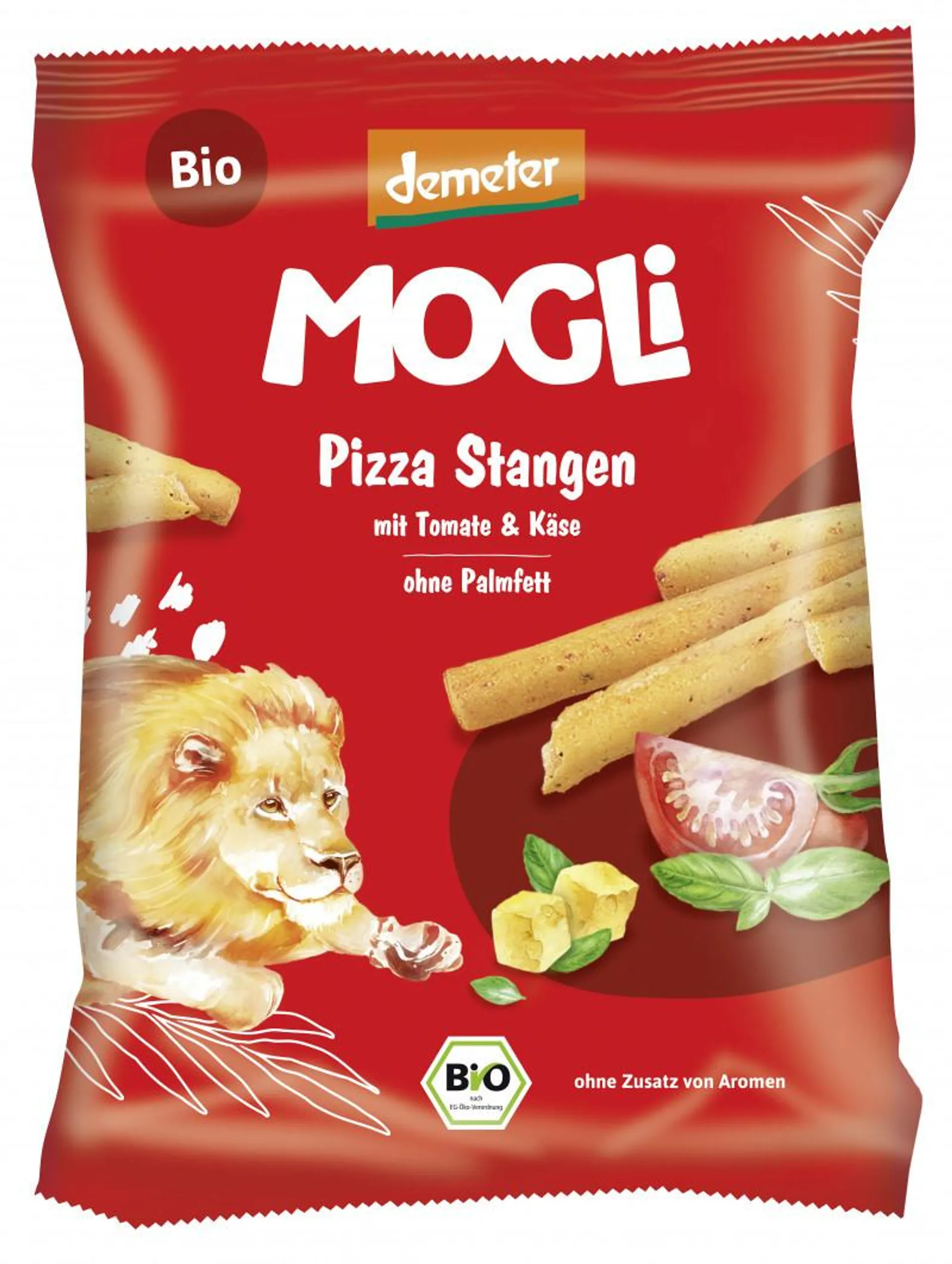 Mogli Pizza Stangen mit Tomate und Käse 75 g