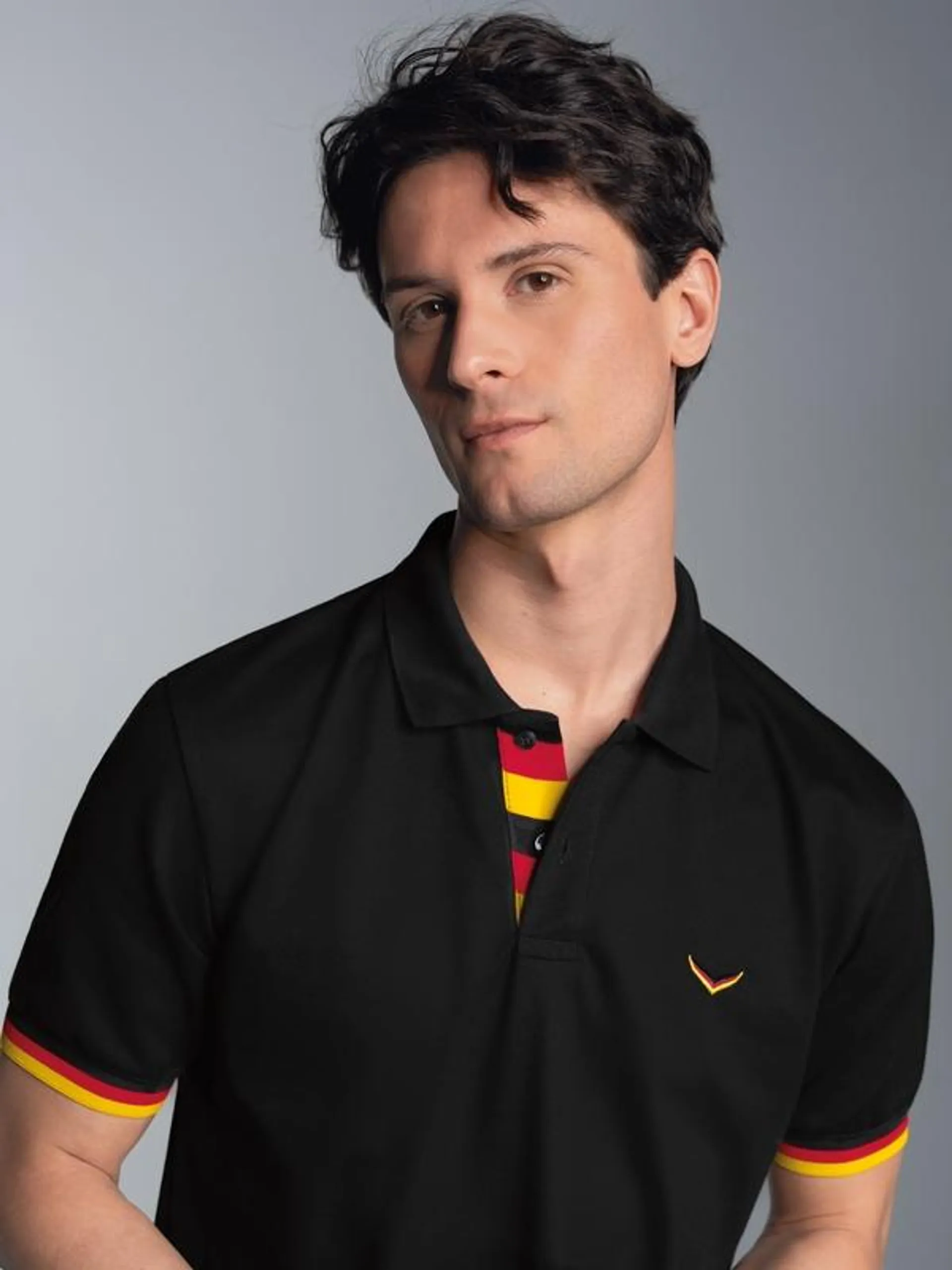 Deutschland Poloshirt Schwarz