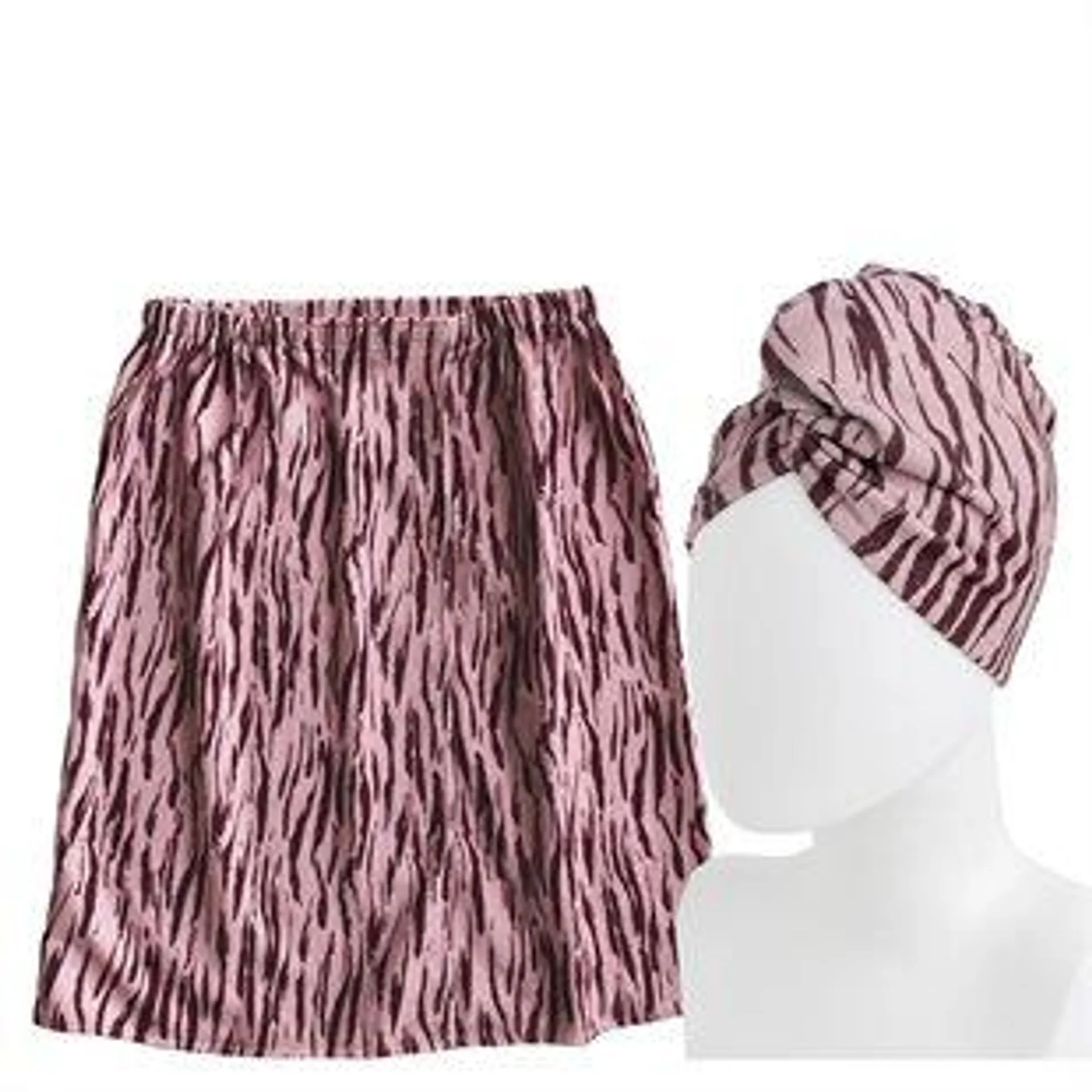 Handtuch-Set PINK ZEBRA - Größe S/M