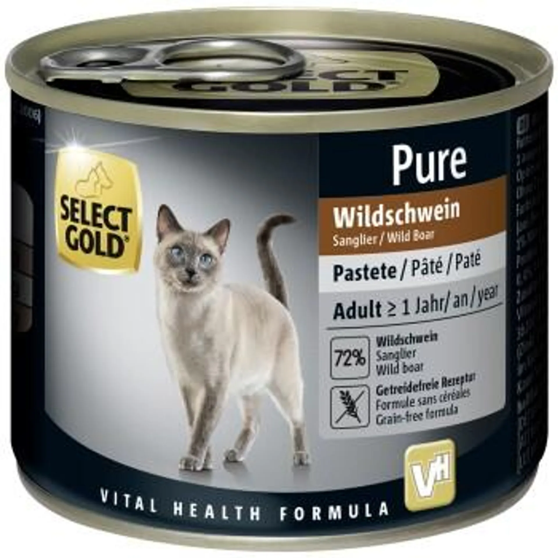 SELECT GOLD Pure Adult Paté Wildschwein 6x200 g