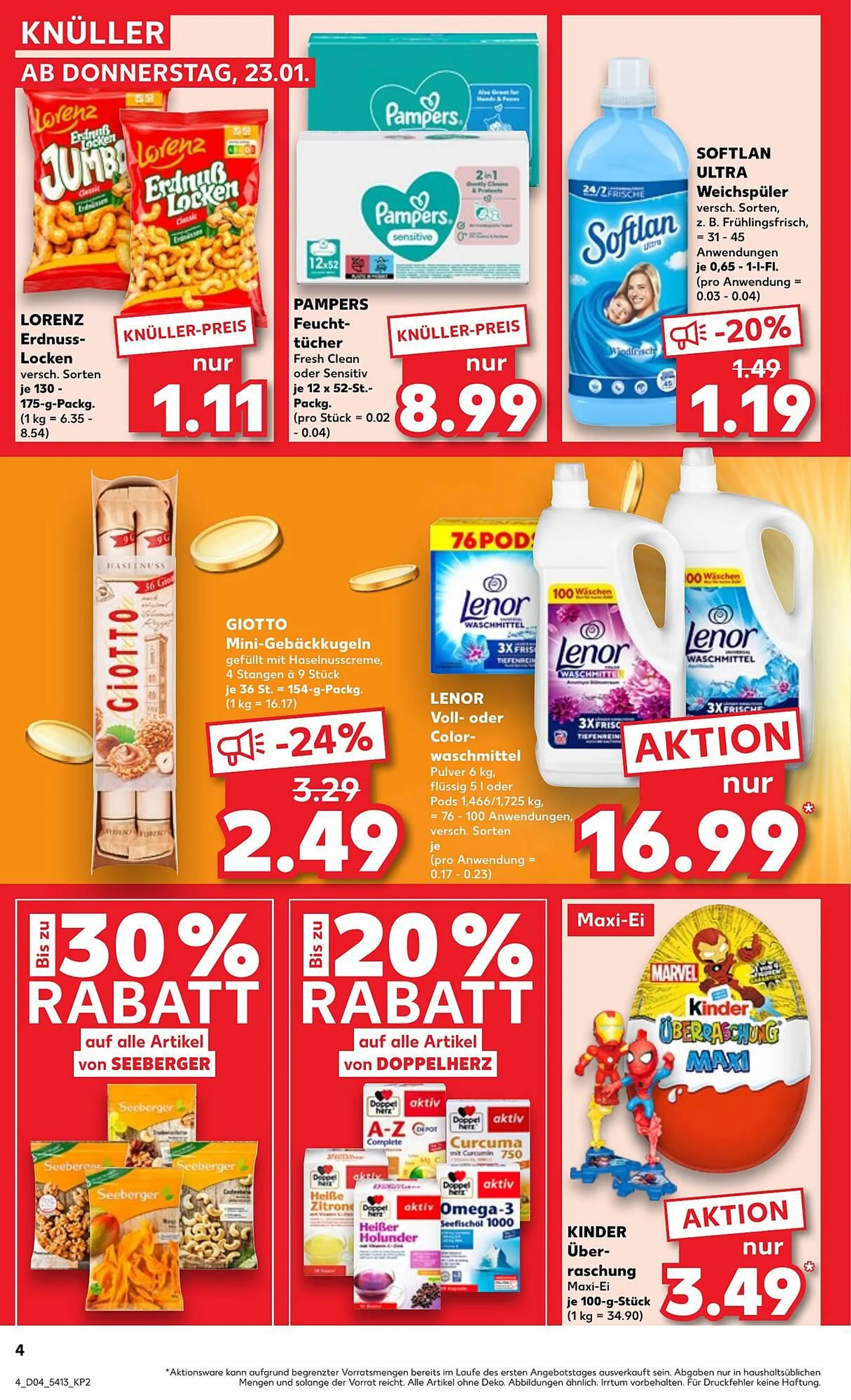 Kaufland Prospekt von 23. Januar bis 29. Januar 2025 - Prospekt seite 4