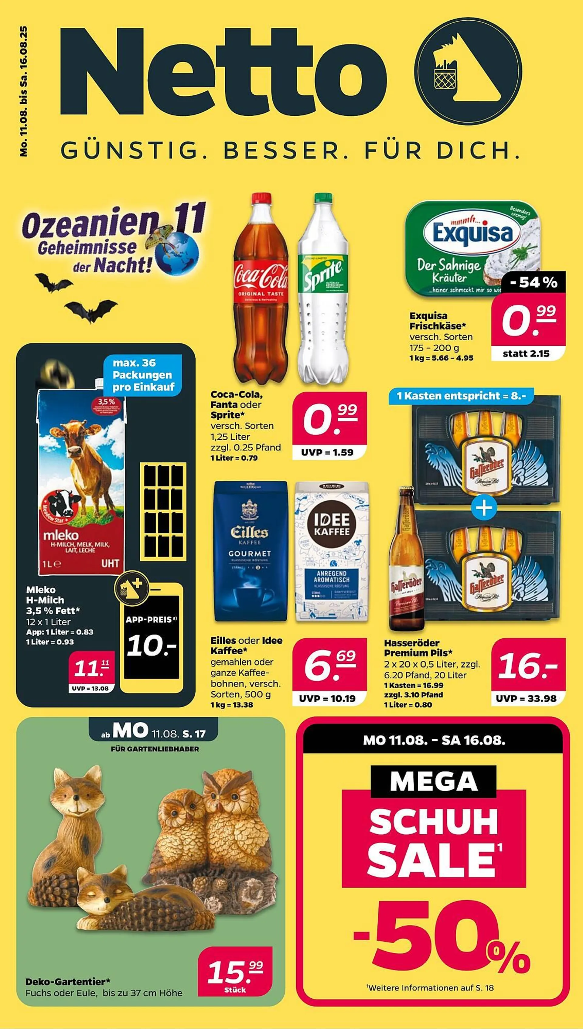 NETTO Prospekt von 11. August bis 16. August 2025 - Prospekt seite 1