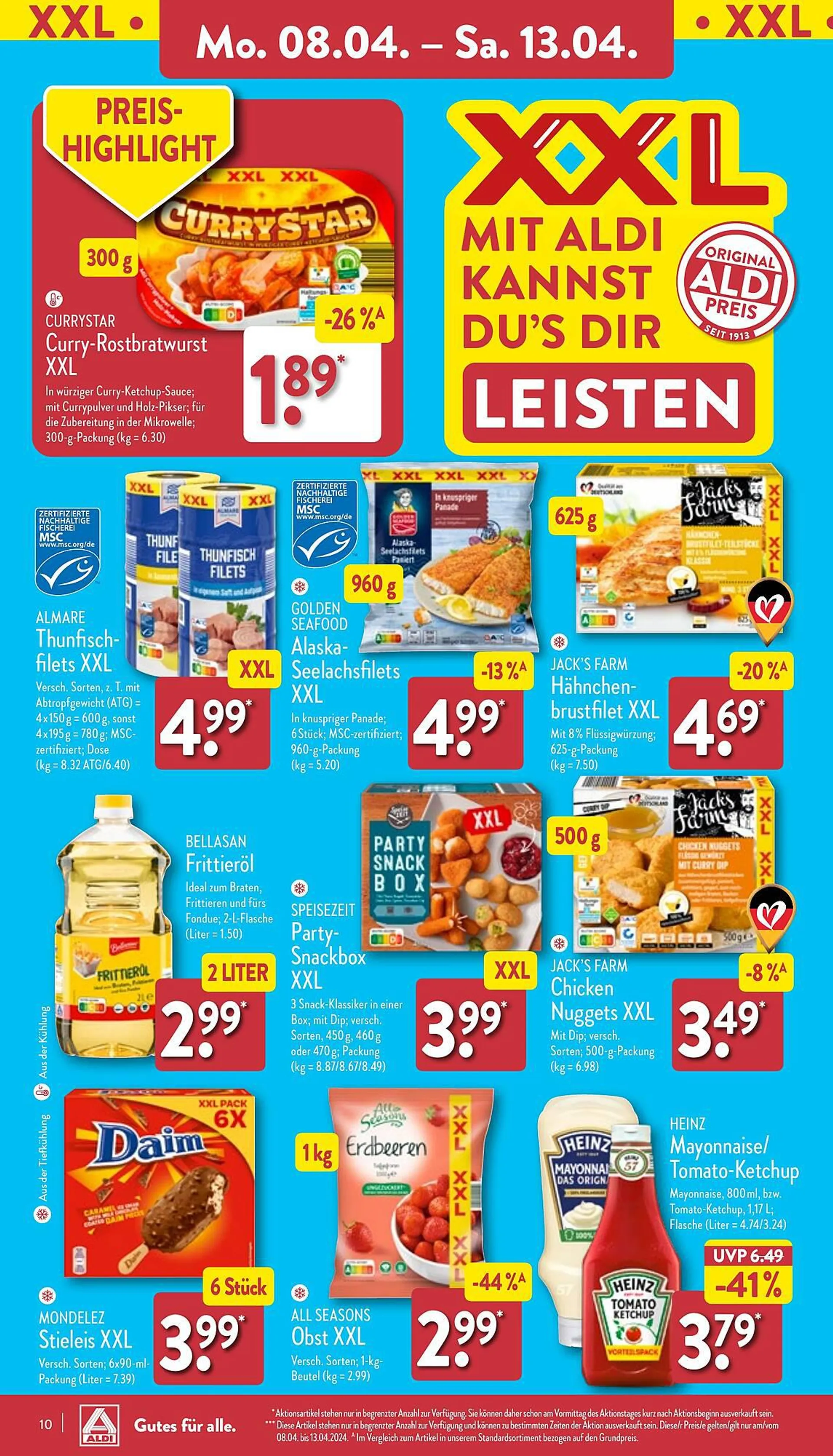 Aldi Nord Prospekt von 8. April bis 13. April 2024 - Prospekt seite 10