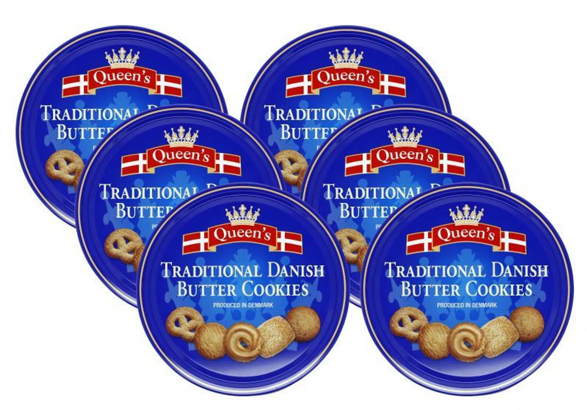 Queen's Danish Buttercookies 6 x 0,50 kg