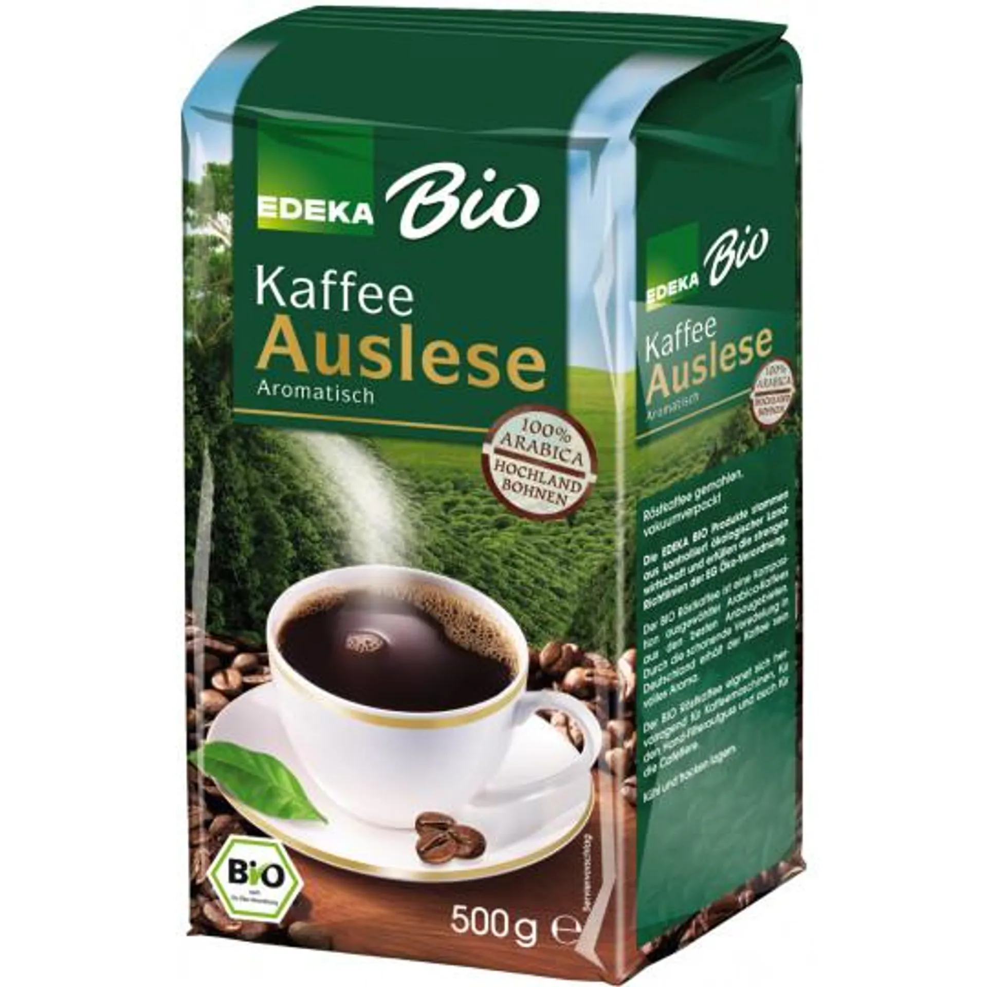 EDEKA Bio Auslese Kaffee gemahlen 500G