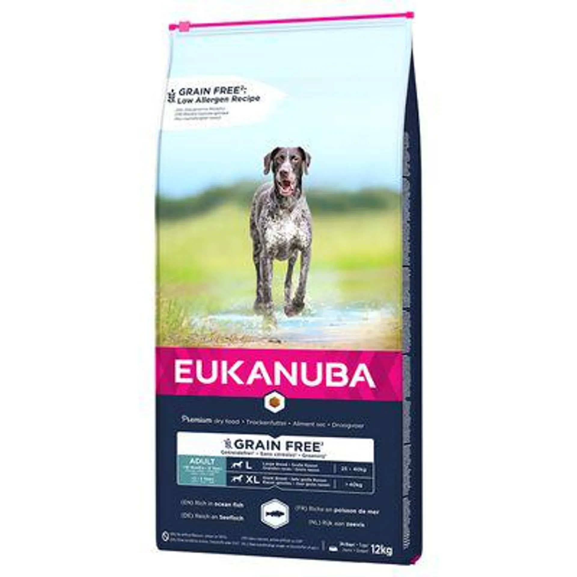 12kg Eukanuba Grain Free Adult/Puppy Dry Dog Food - 10% Off! *