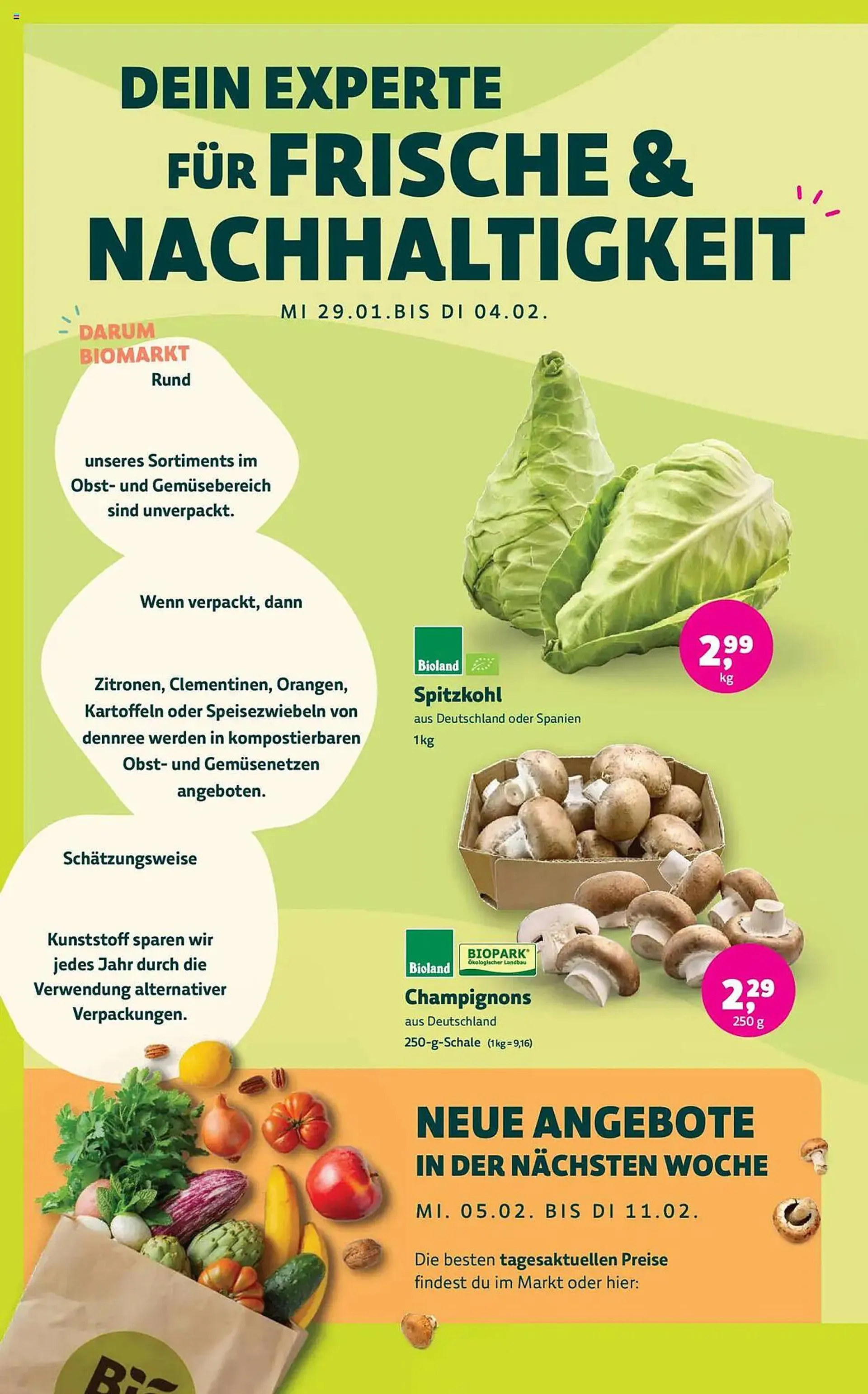 Biomarkt Prospekt von 29. Januar bis 11. Februar 2025 - Prospekt seite 4