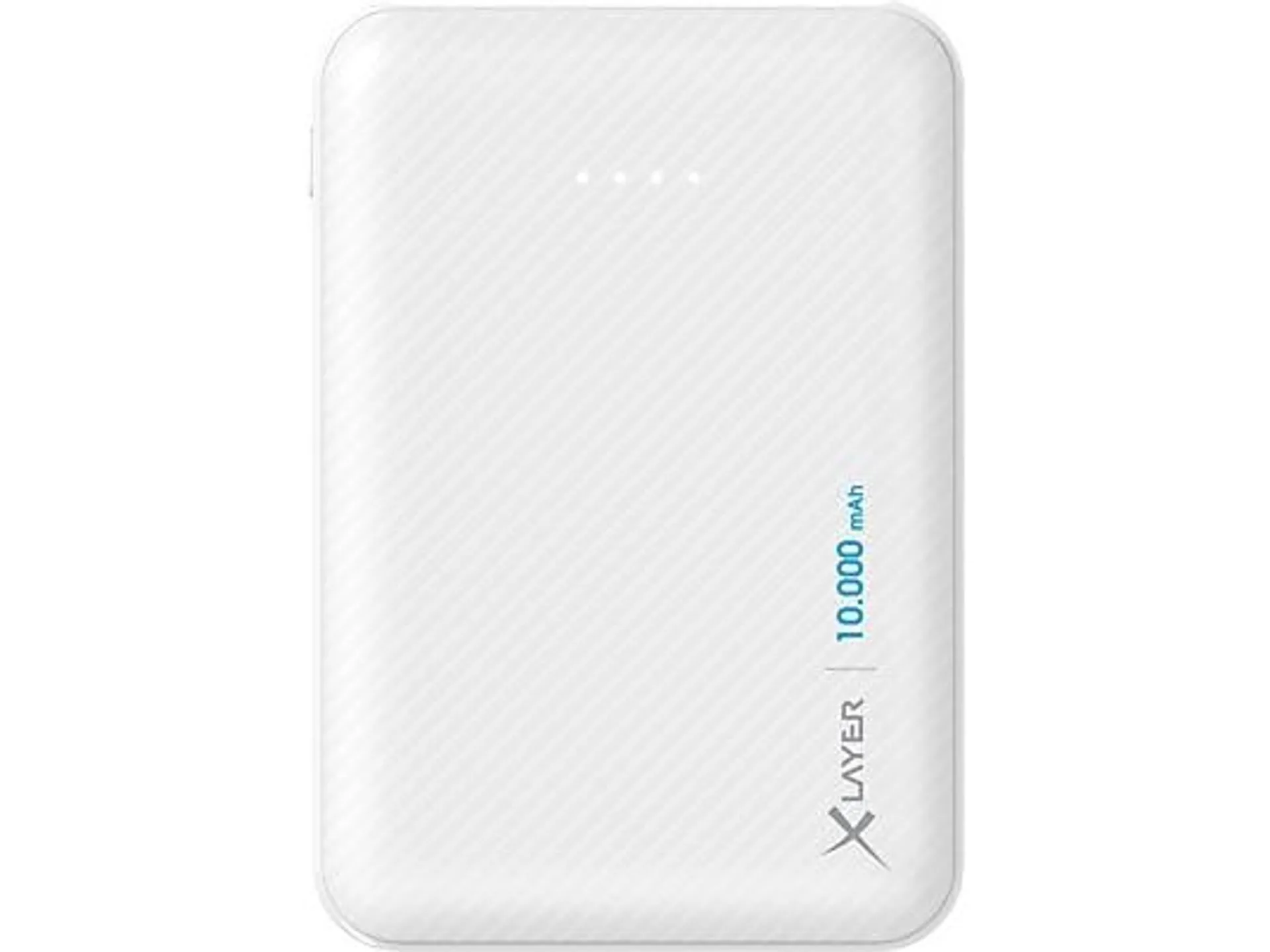 XLAYER Micro Carbon Powerbank 10000 mAh Weiß