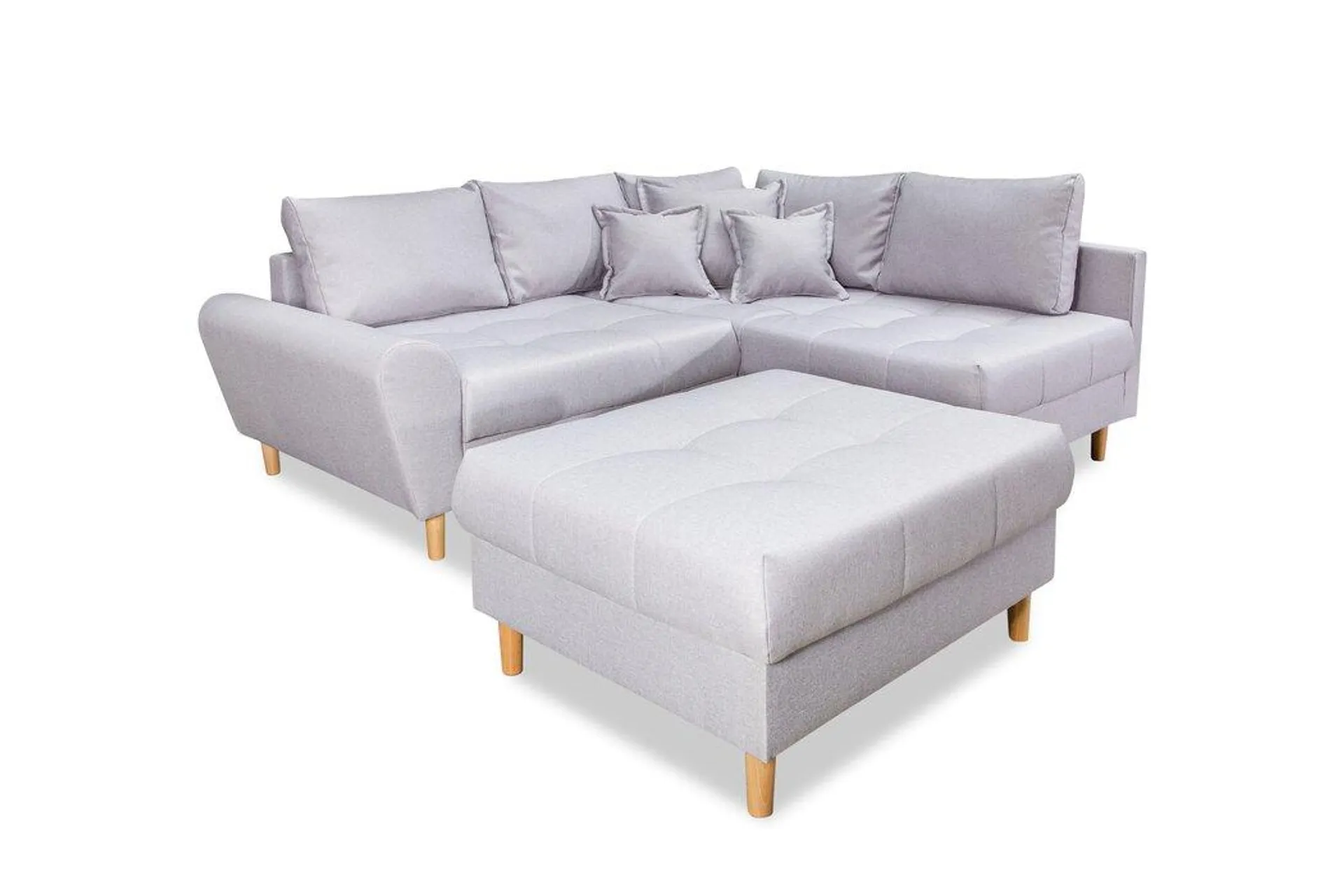 Ecksofa mit Hocker