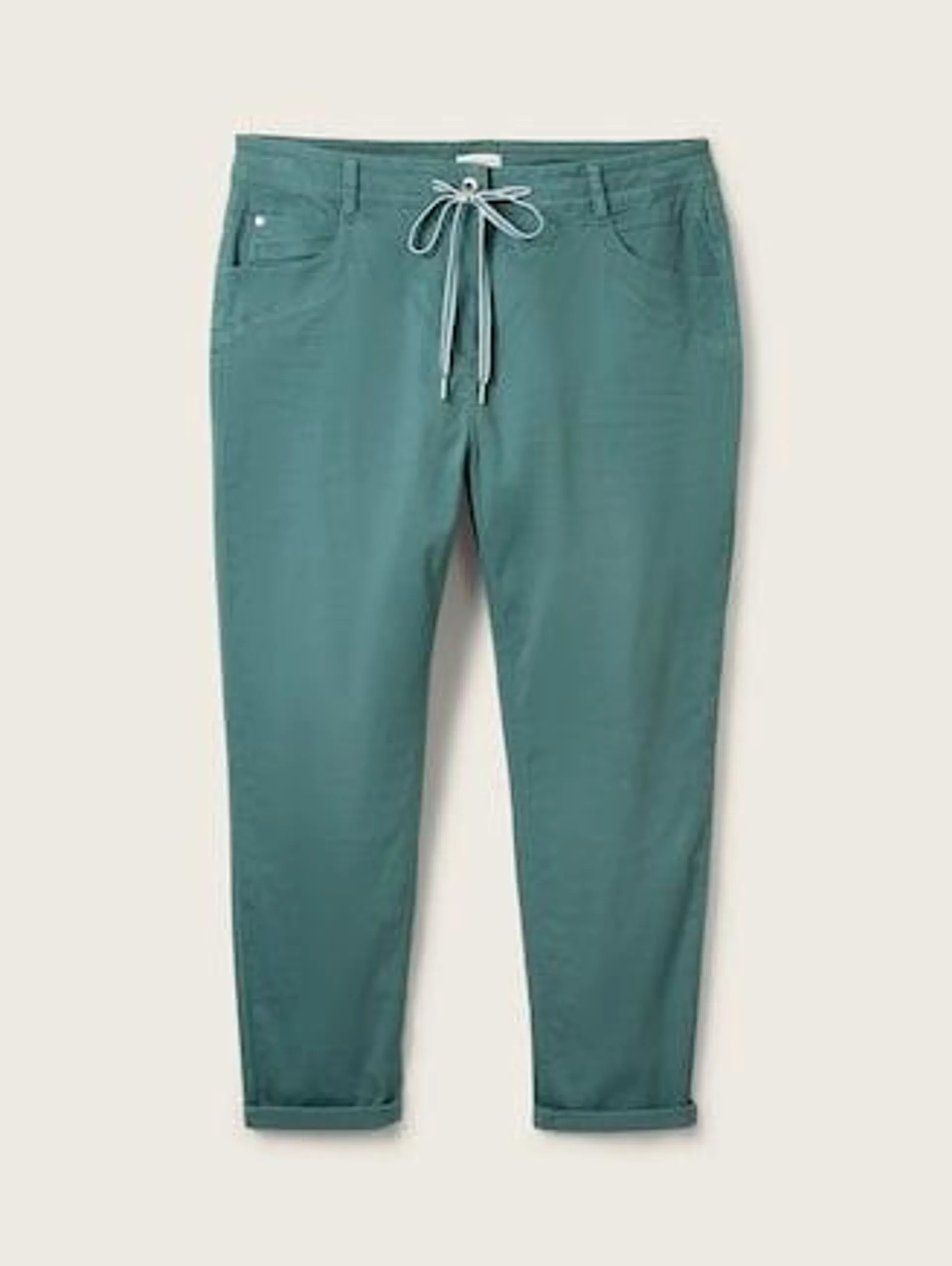 Plus - Cropped slim trousers