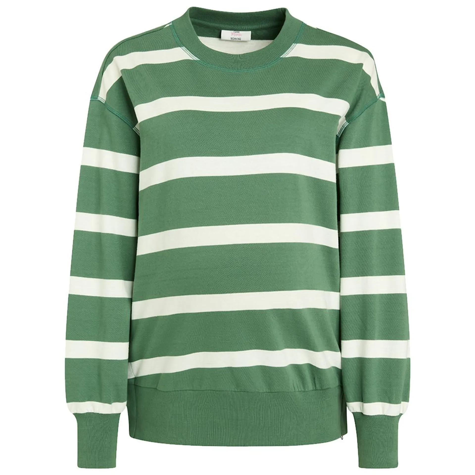 Damen Umstands-Sweatshirt mit Streifen