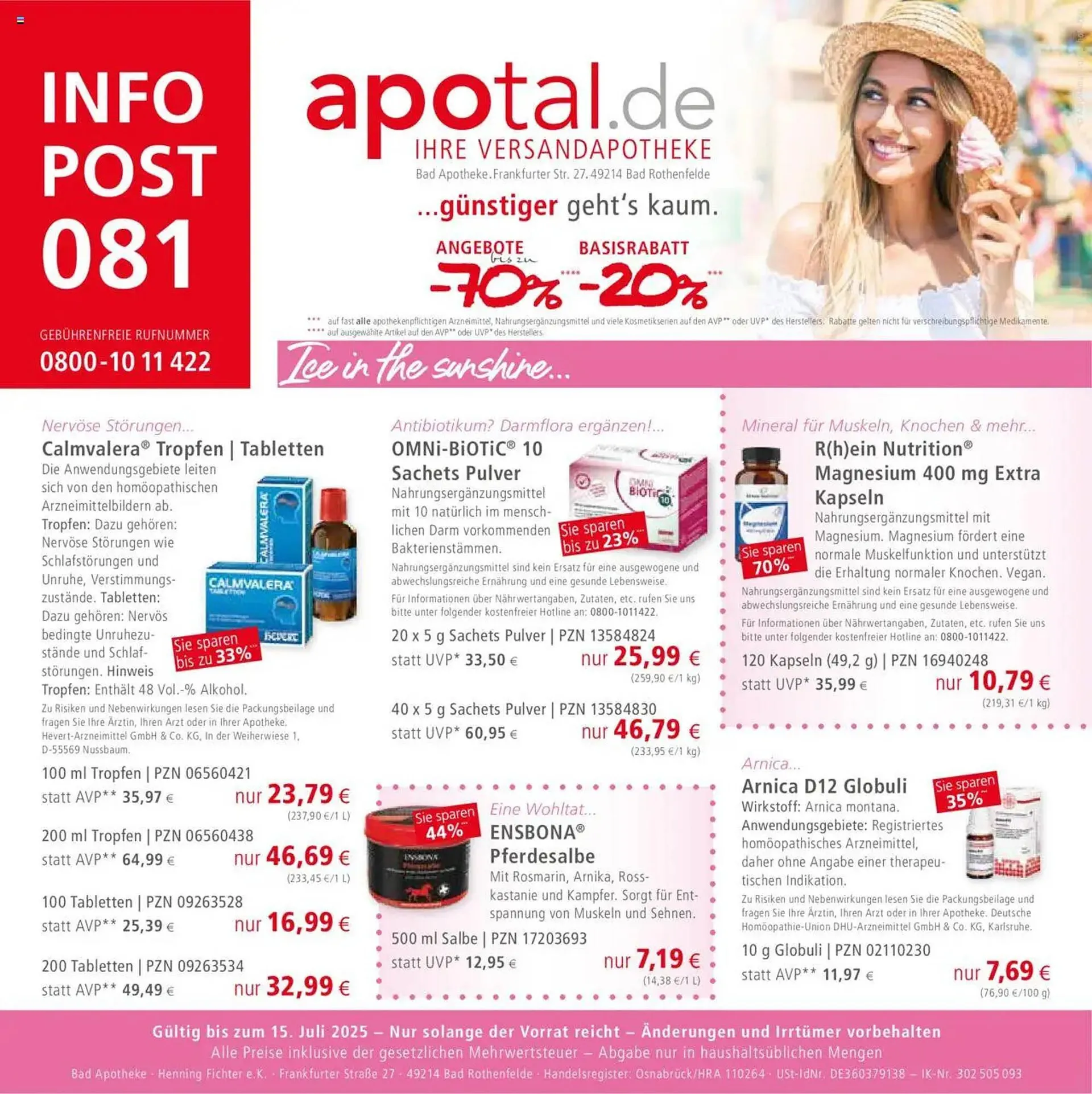 Apotal Prospekt von 1. Juli bis 15. Juli 2025 - Prospekt seite 1
