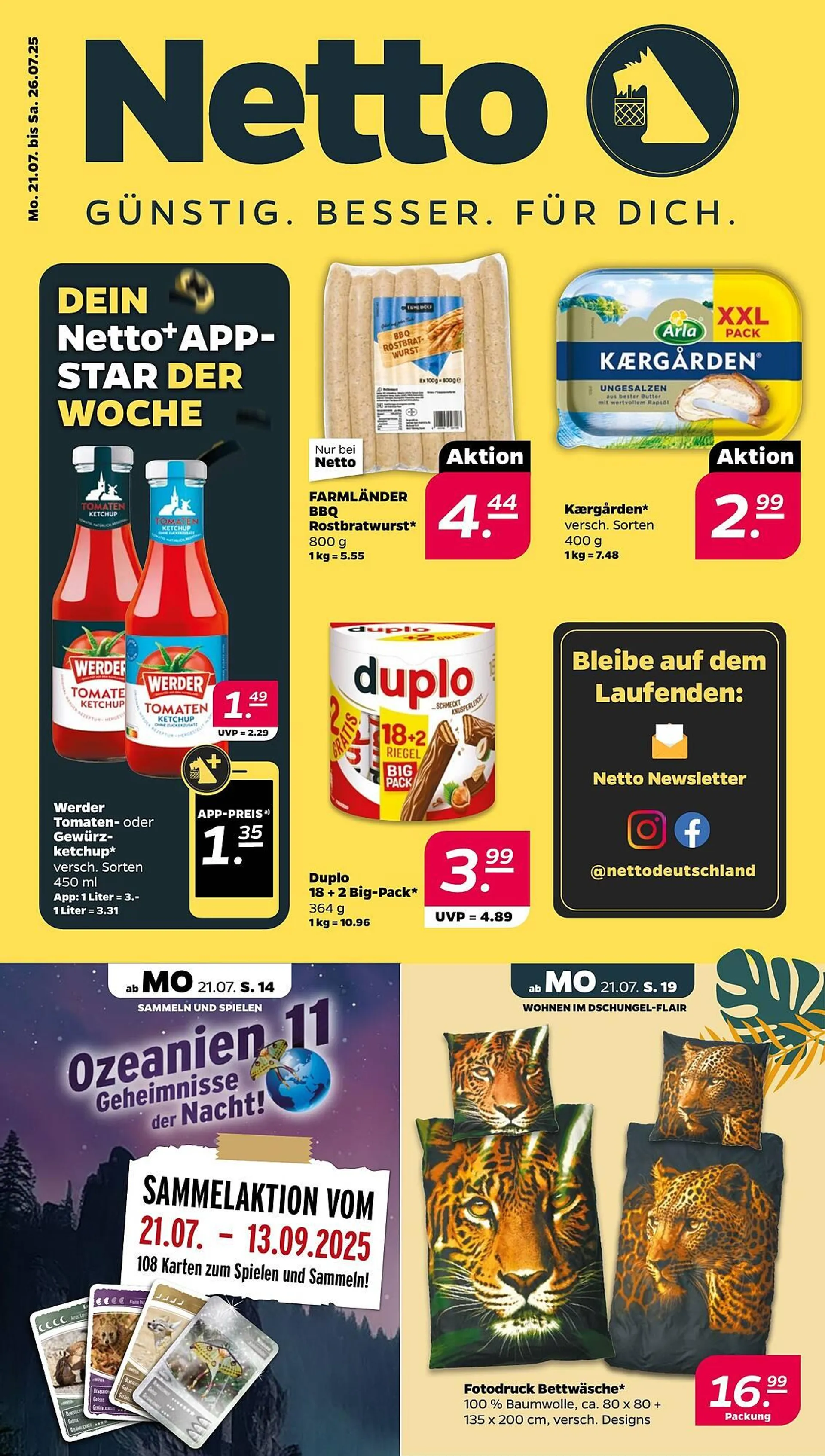 NETTO Prospekt von 21. Juli bis 26. Juli 2025 - Prospekt seite 1