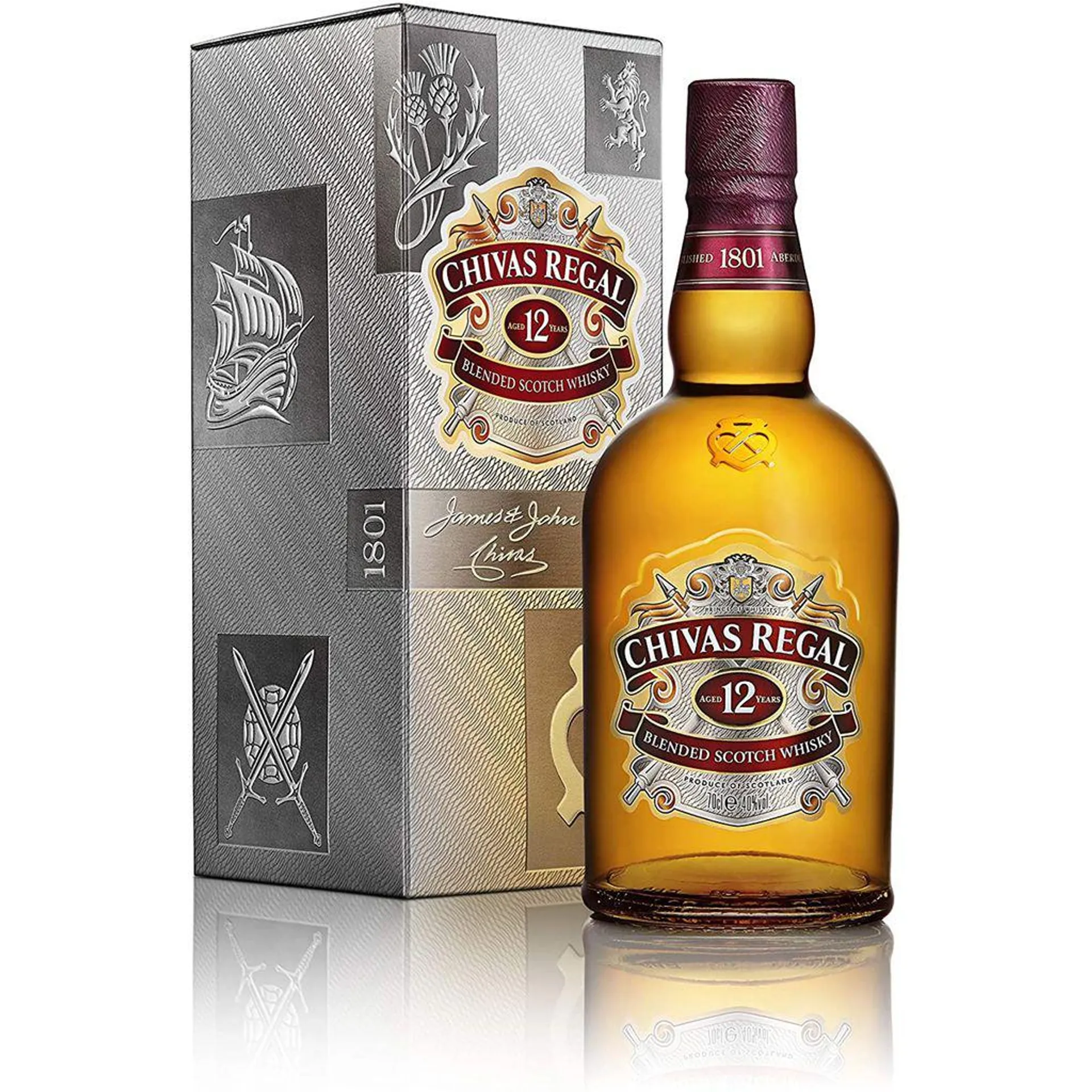 Chivas Regal 12 Jahre Blended Scotch Whisky aus Schottland 700ml