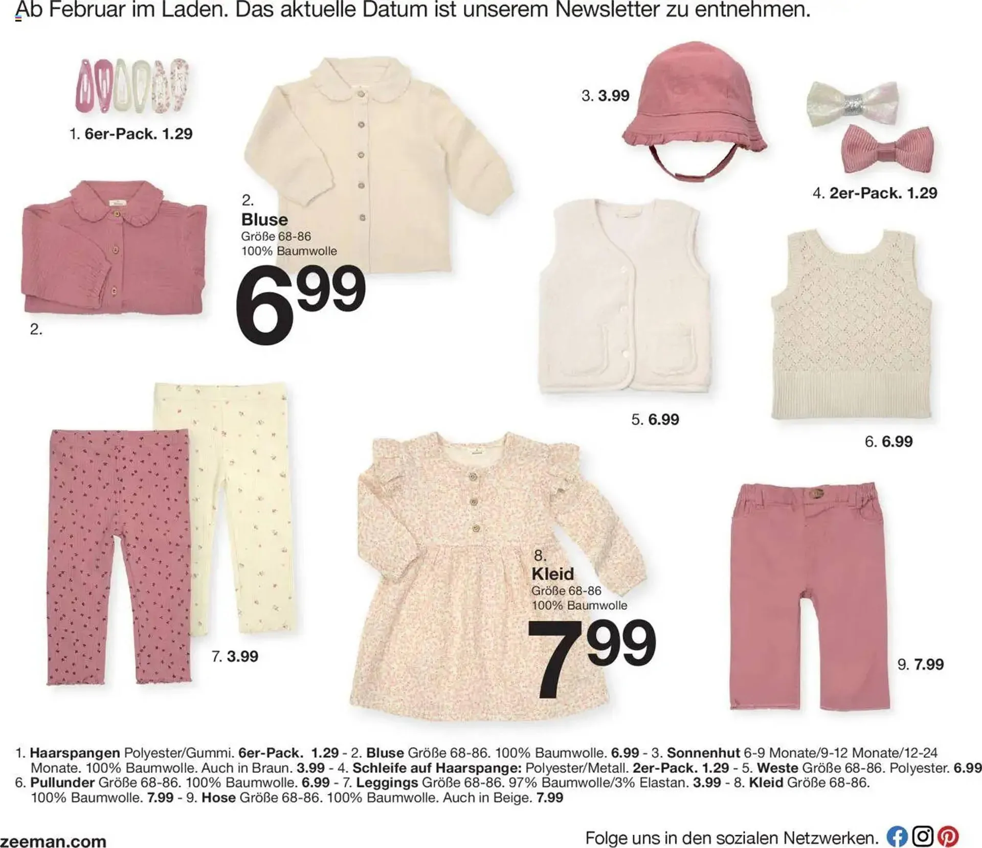 Zeeman Prospekt von 3. Februar bis 30. April 2025 - Prospekt seite 18