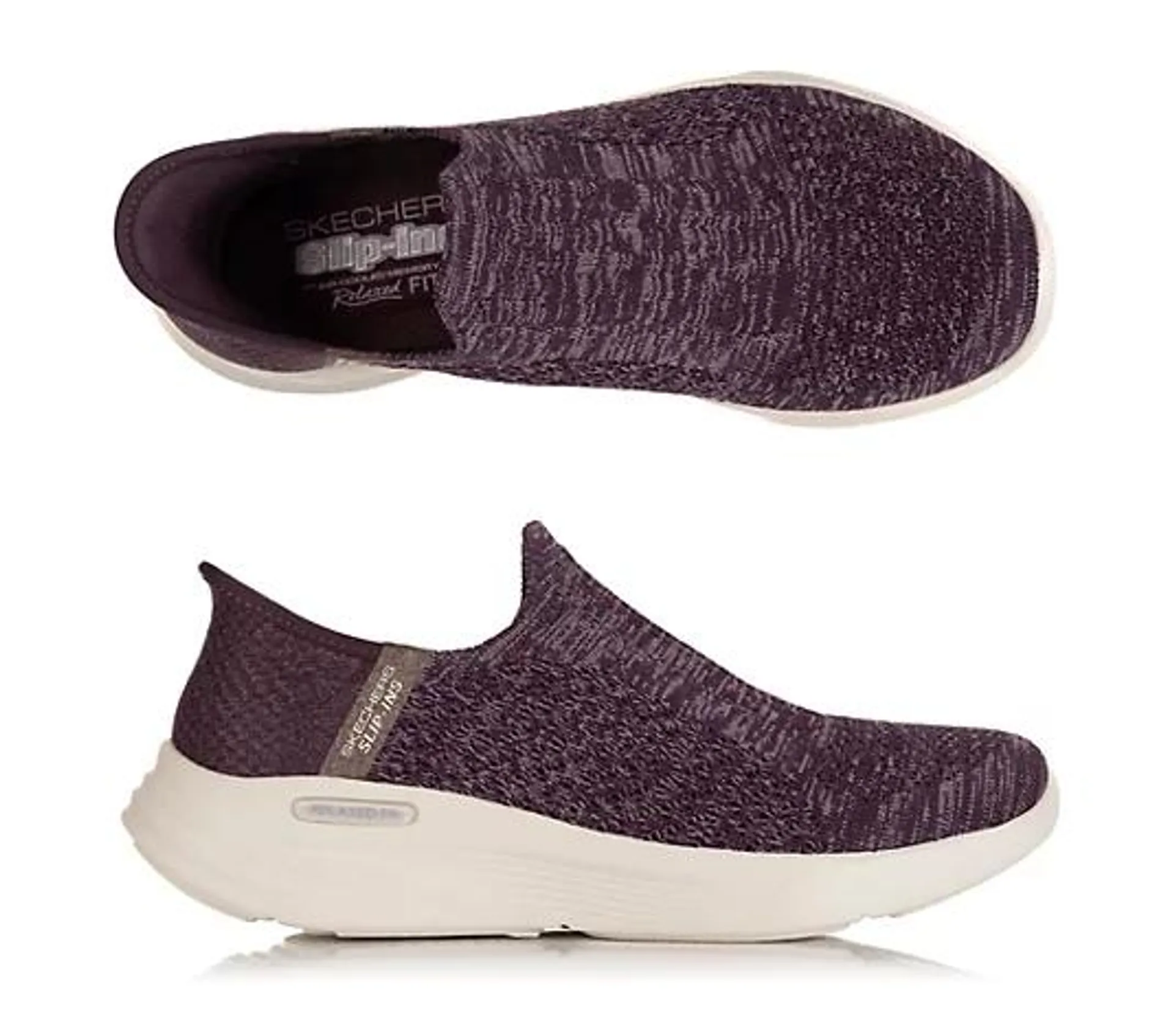 SKECHERS Damen-Slipper Relaxed Fit Sport Strick Hands Free Slip-ins®