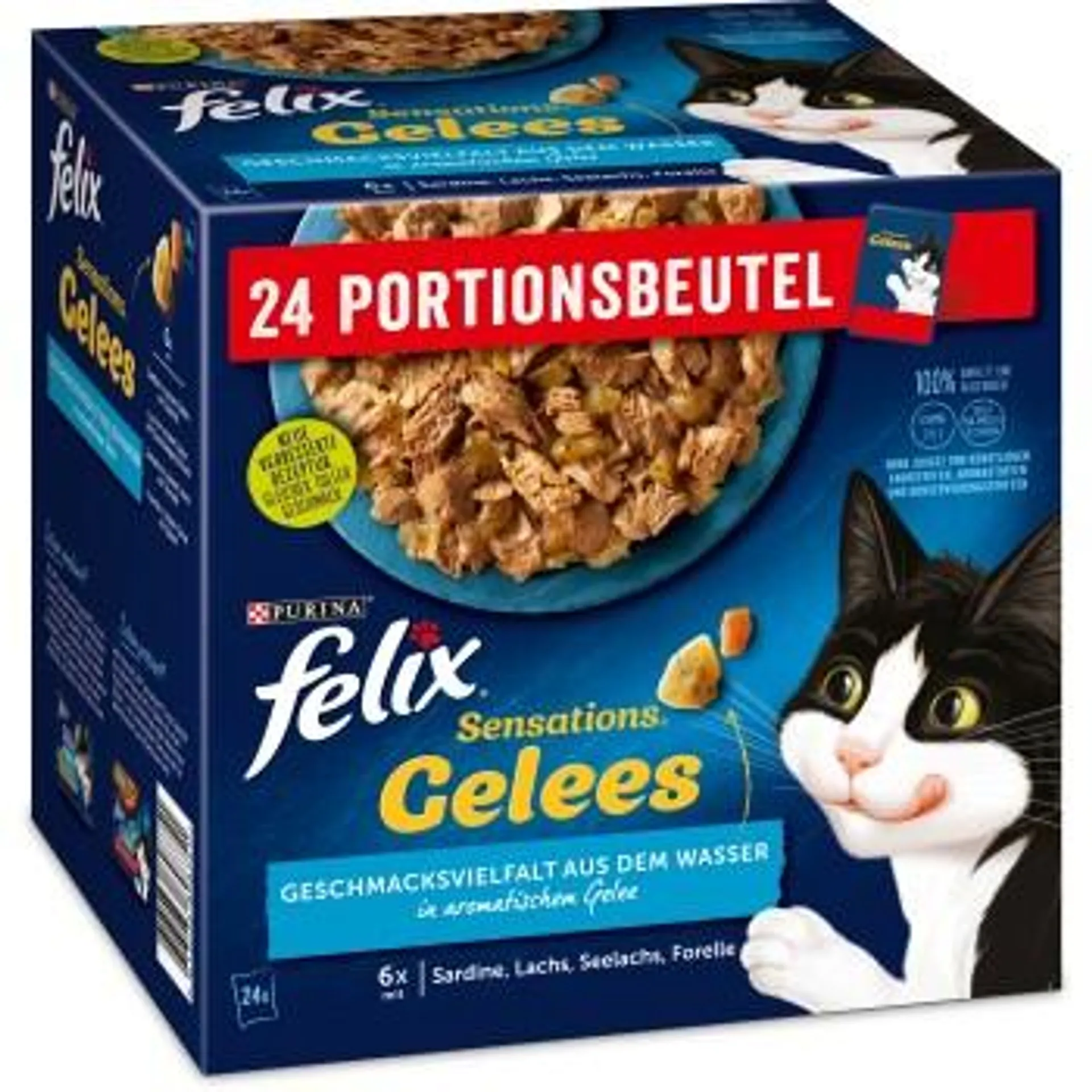 Felix Sensations Gelees 24x85g Geschmacksvielfalt aus dem Wasser