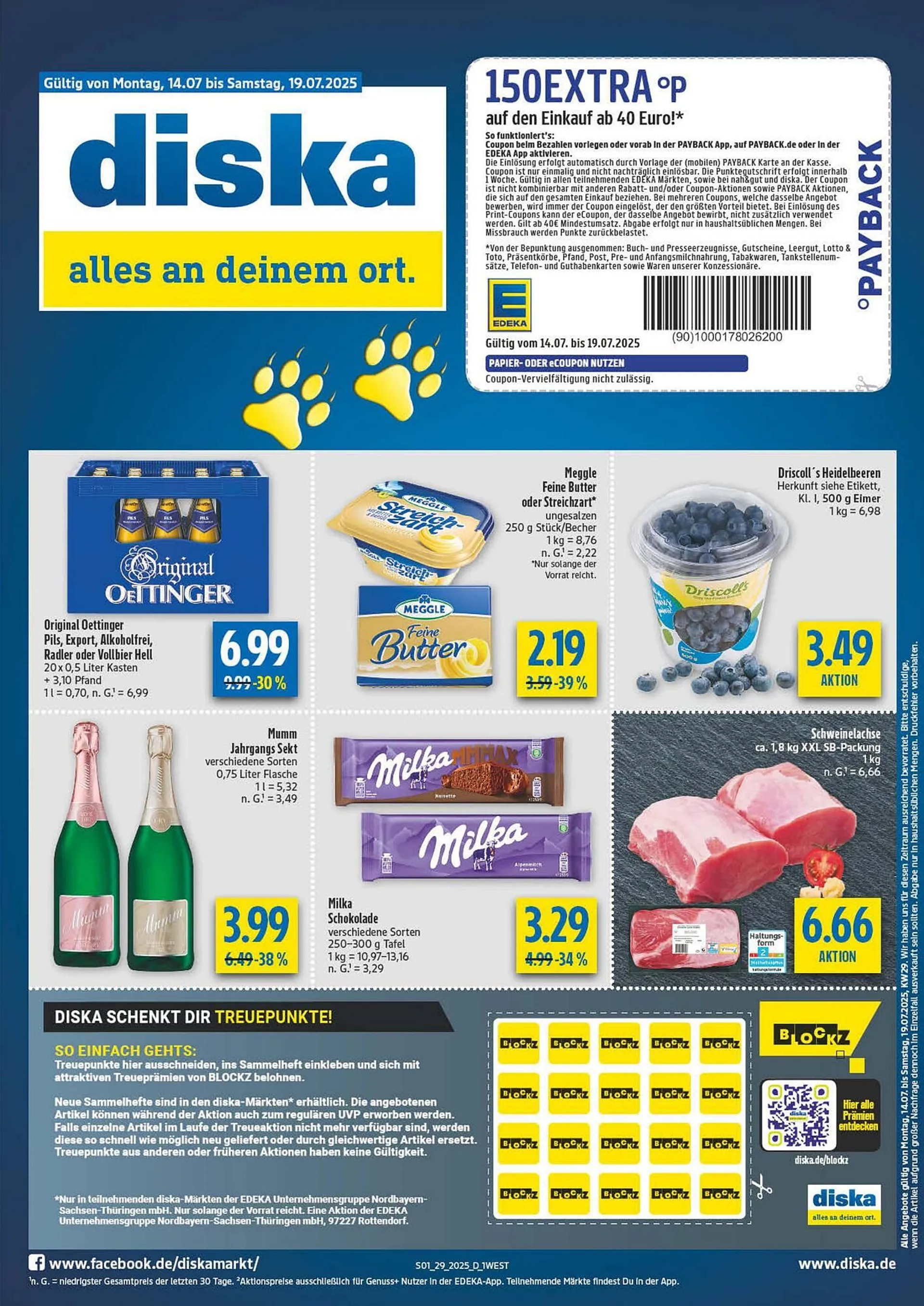 diska Prospekt von 14. Juli bis 19. Juli 2025 - Prospekt seite 1