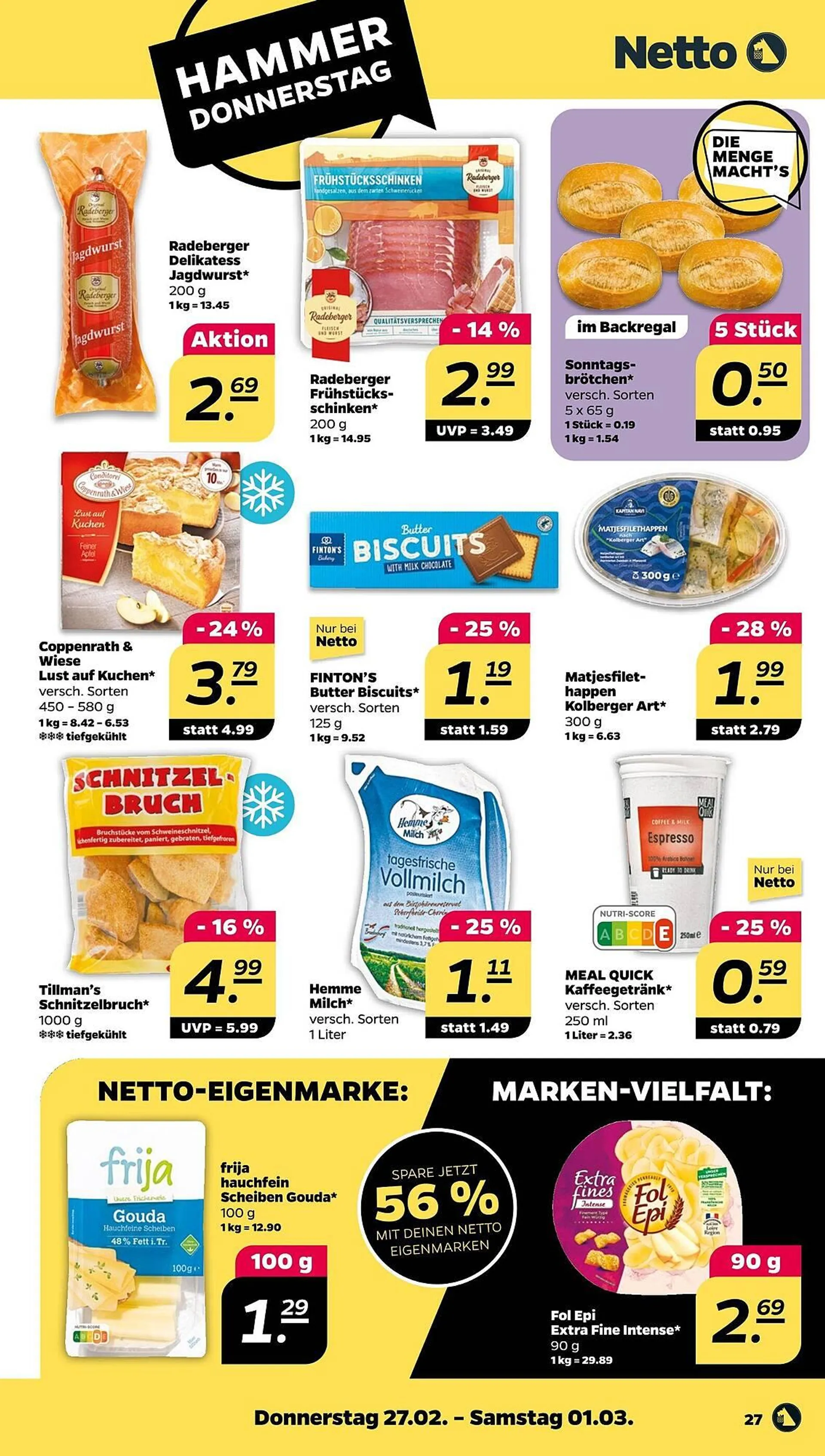 NETTO Prospekt von 24. Februar bis 1. März 2025 - Prospekt seite 27