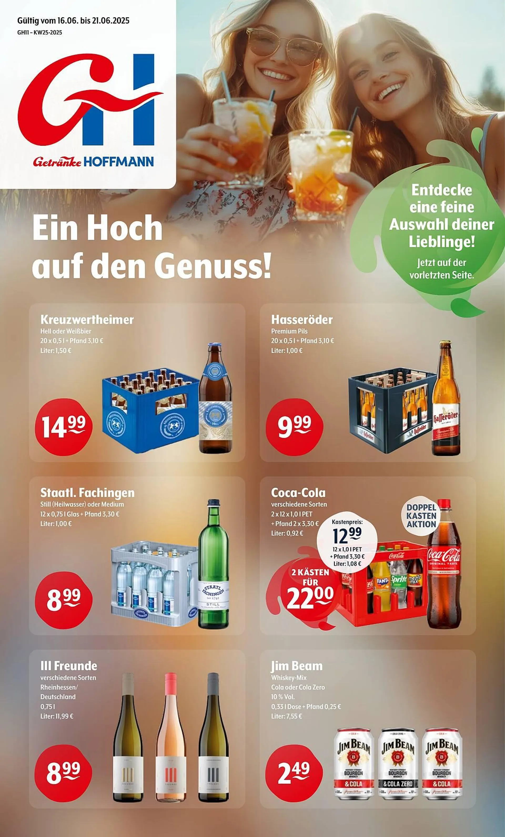 Trink und Spare Prospekt von 16. Juni bis 21. Juni 2025 - Prospekt seite 1