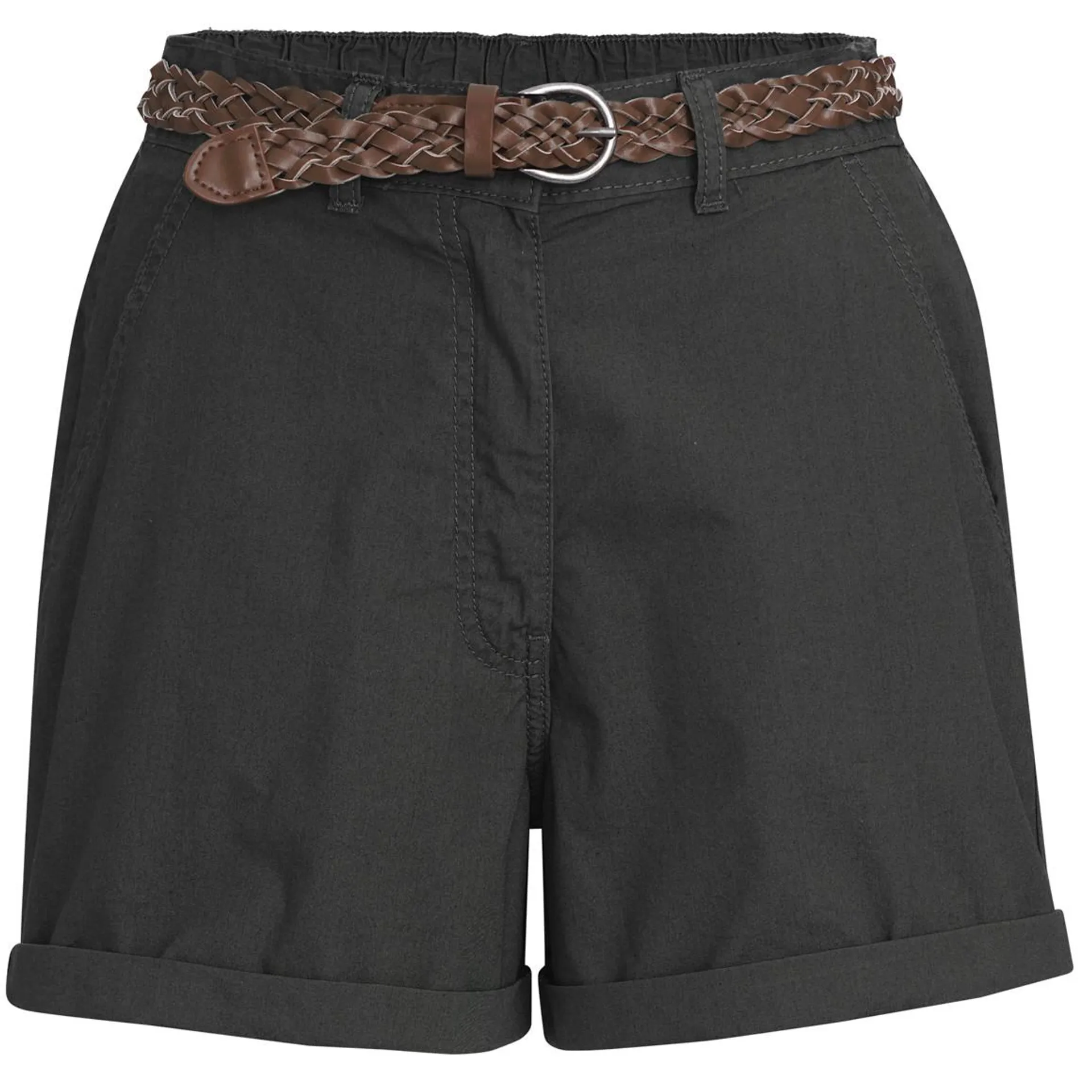 Damen Chinoshorts mit Gürtel