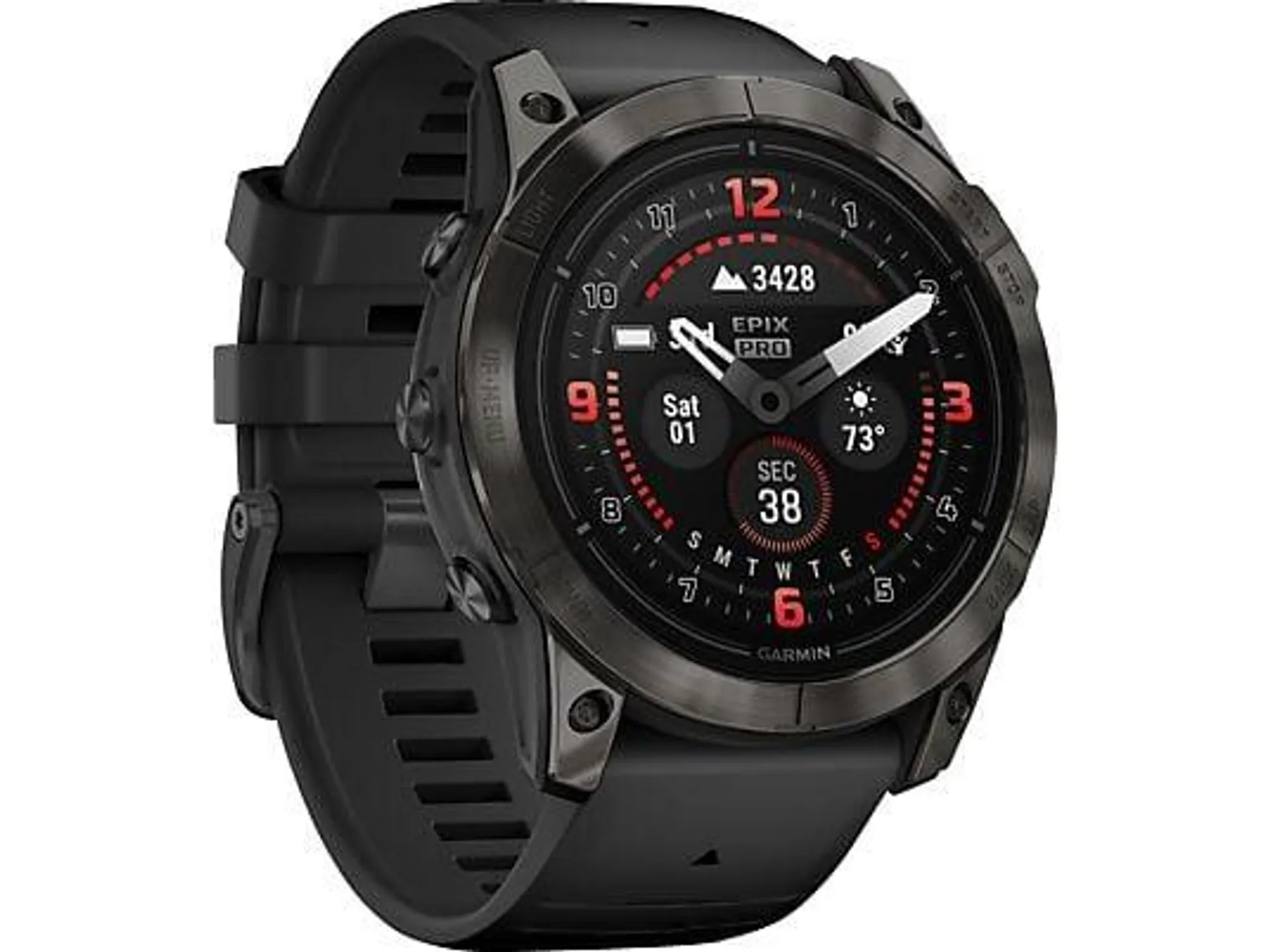 GARMIN EPIX PRO GEN 2 (51MM) Smartwatch Silikon, 127-210 mm, Schwarz/Schiefergrau