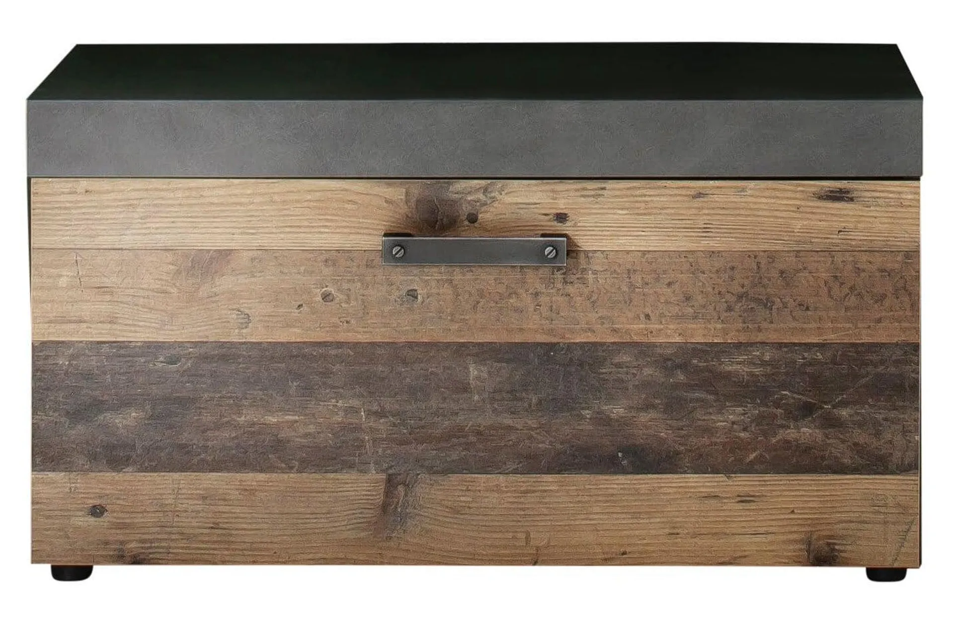 Garderobensitzbank Indy Old Wood/Grau ca. 80 x 45 x 37 cm