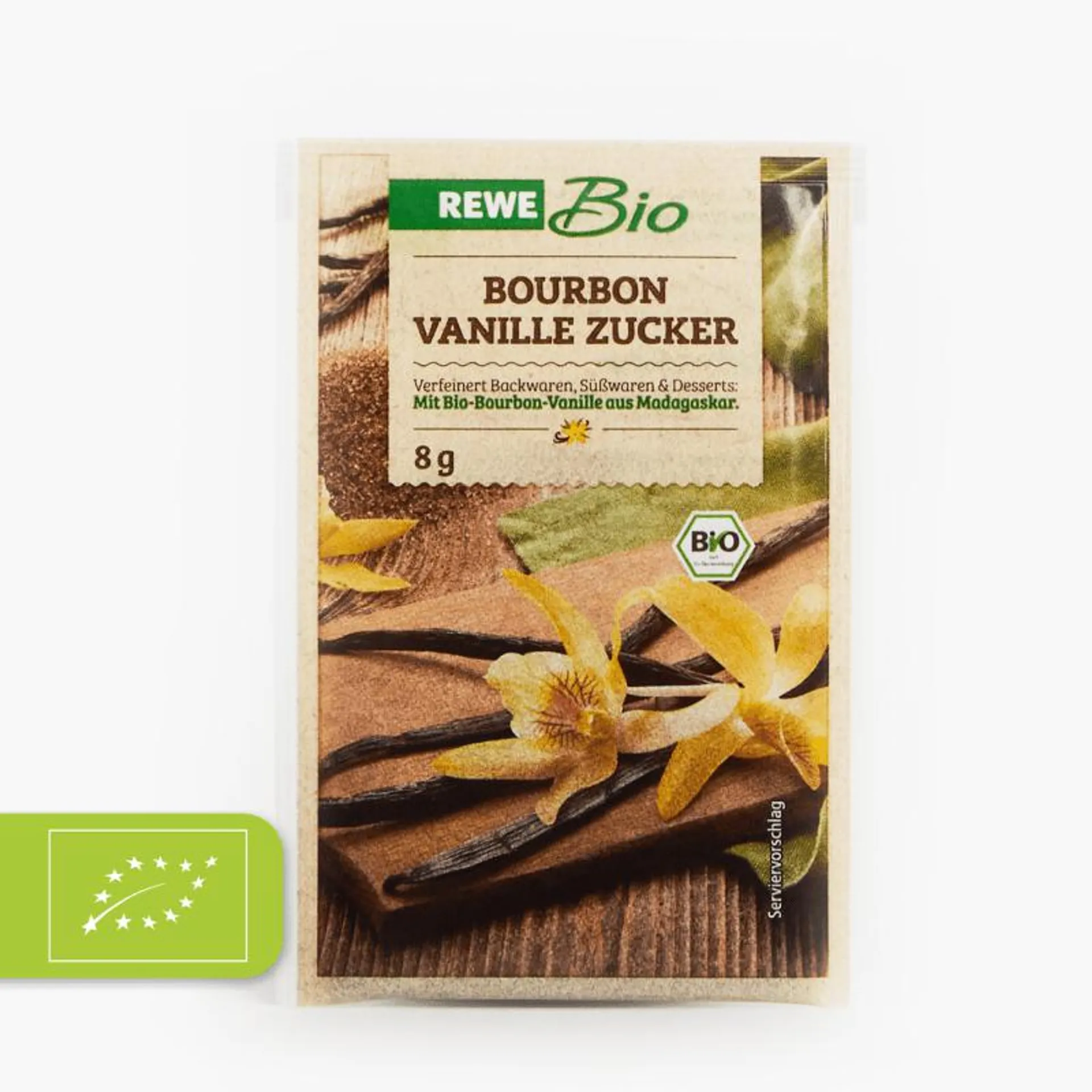 Rewe Bio Bourbon Vanille Zucker 4x8g