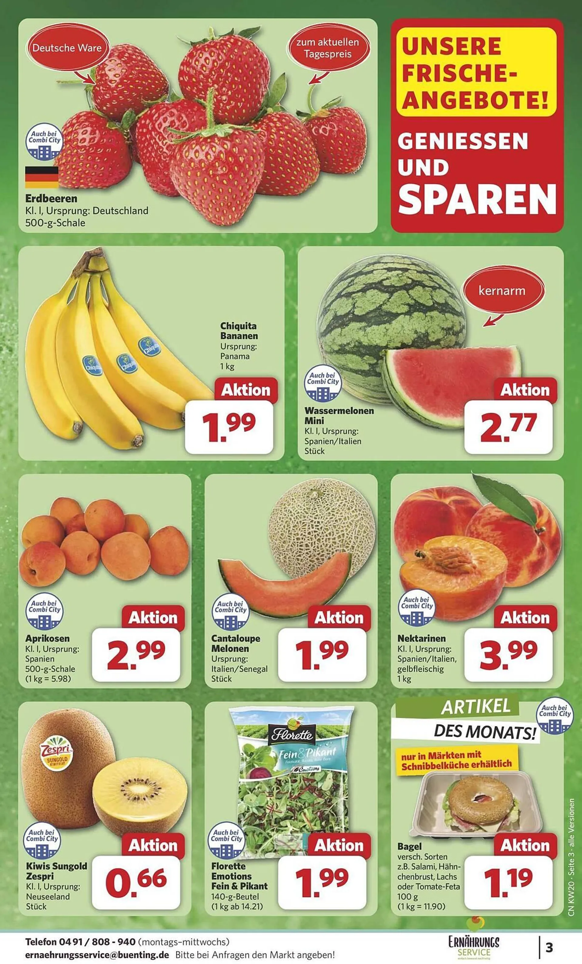 Combi Prospekt von 11. Mai bis 17. Mai 2025 - Prospekt seite 3