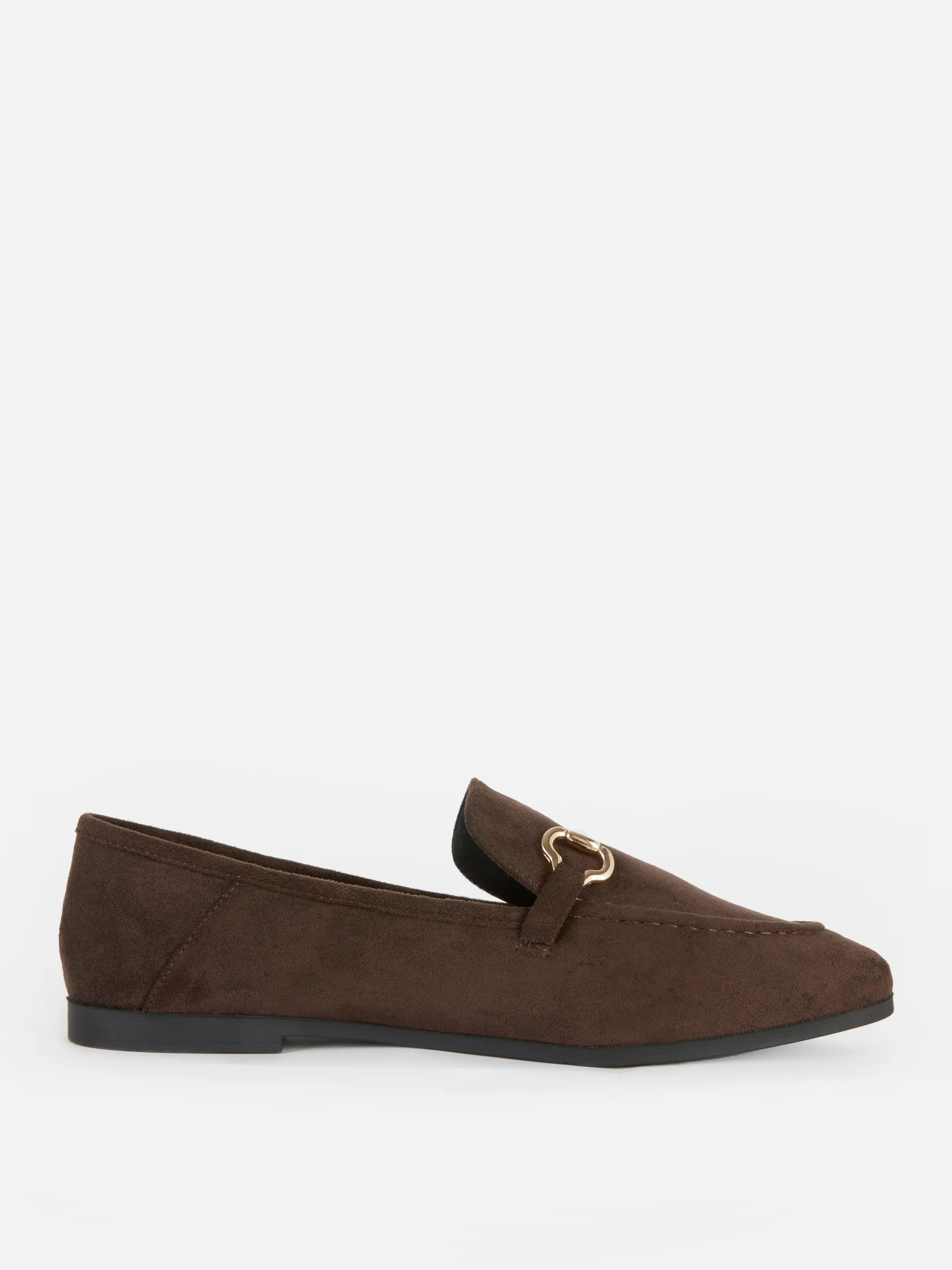 Faux Suede Snaffle Loafers