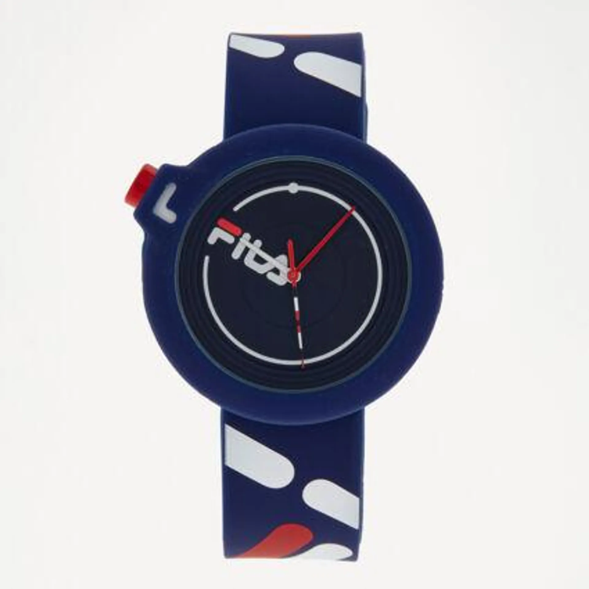 Dunkelblaue Armbanduhr mit Logo