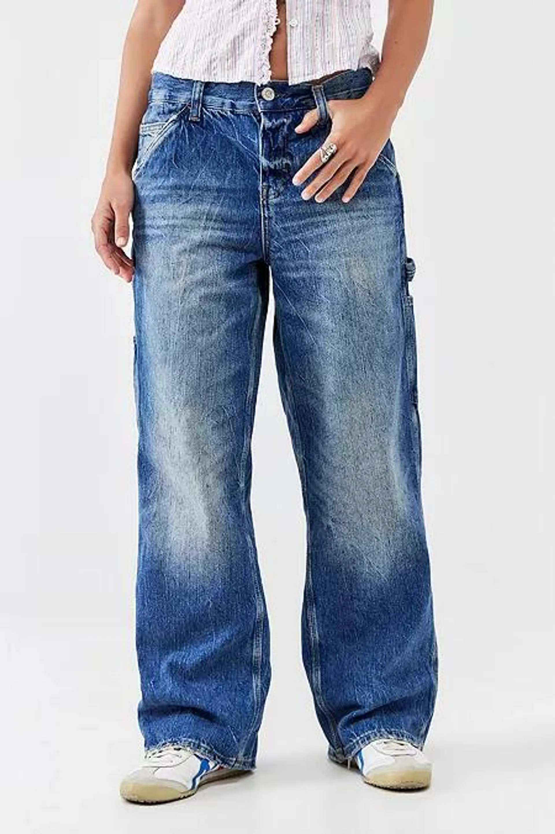 BDG Jaya Jeans da carpentiere con lavaggio vintage