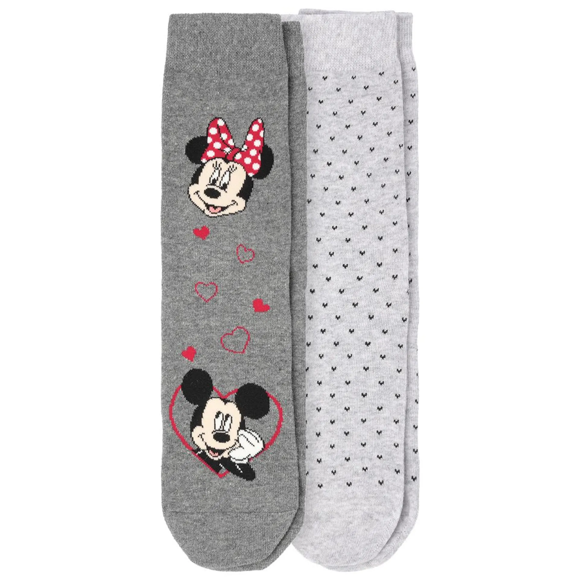 2 Paar Minnie Maus Socken im Muster-Mix