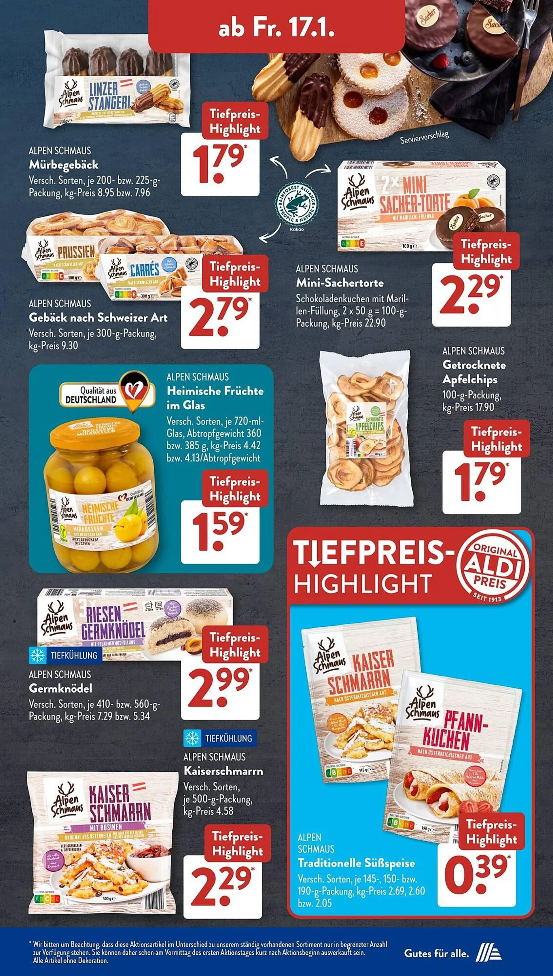 Aldi Süd Prospekt von 13. Januar bis 19. Januar 2025 - Prospekt seite 21