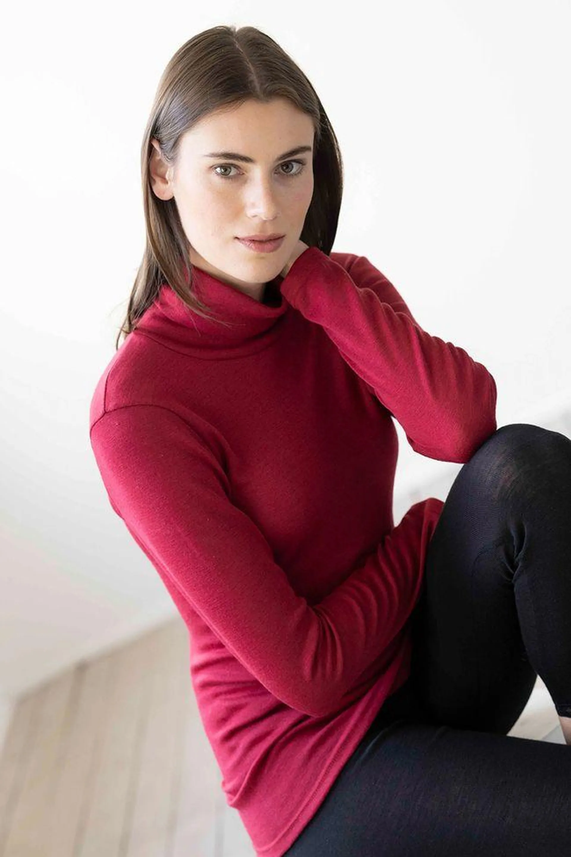 Feiner Pullover aus Bio-Schurwolle und Seide